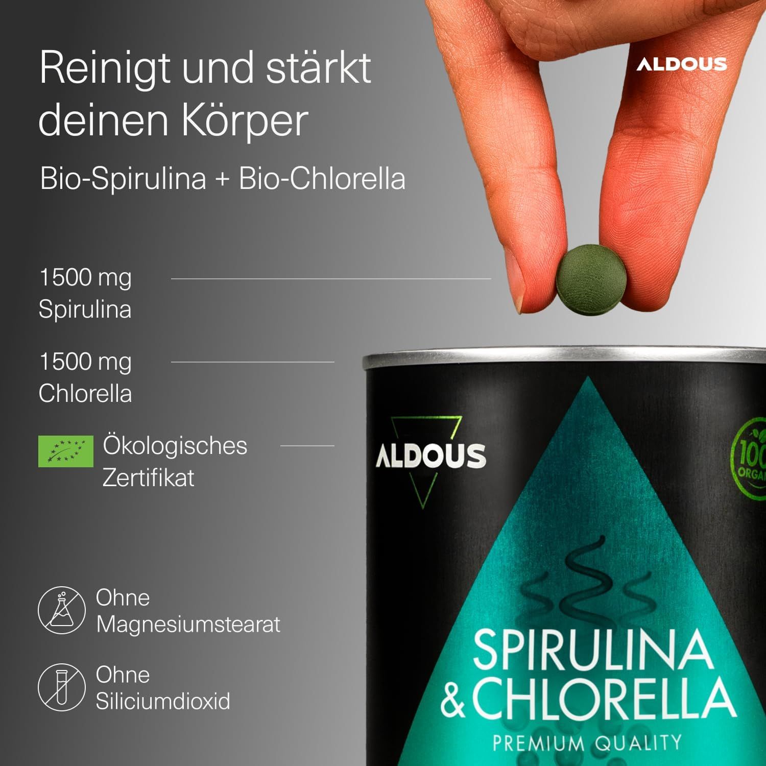Aldous Compresse di Spirulina + Clorella