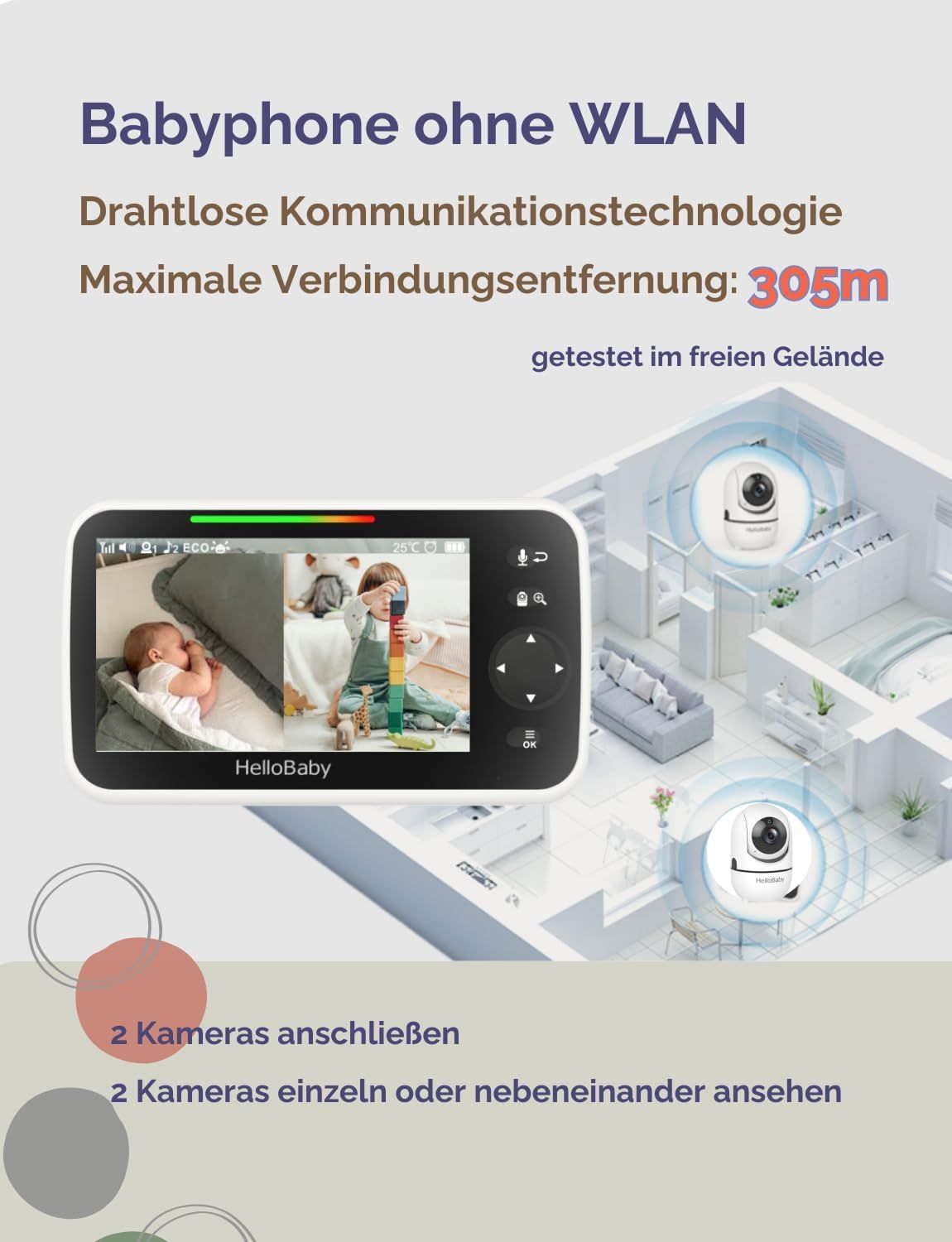 Baby monitor con telecamera HelloBaby