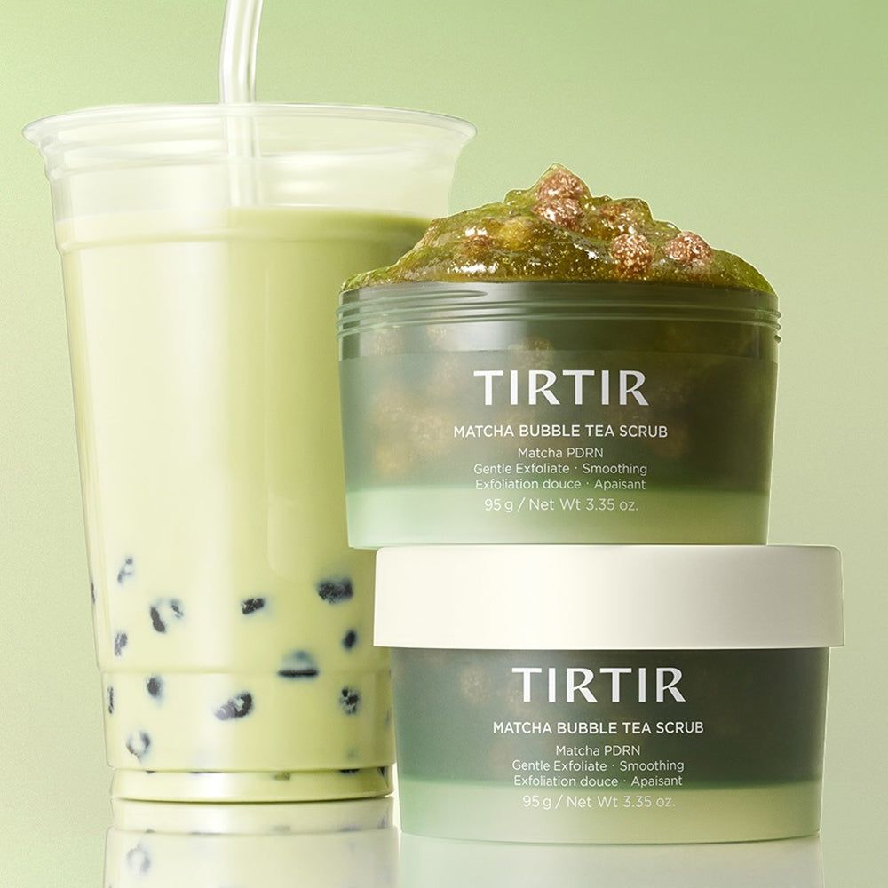 TIRTIR Matcha Bubble Tea Peeling – esfoliazione delicata con matcha e konjac
