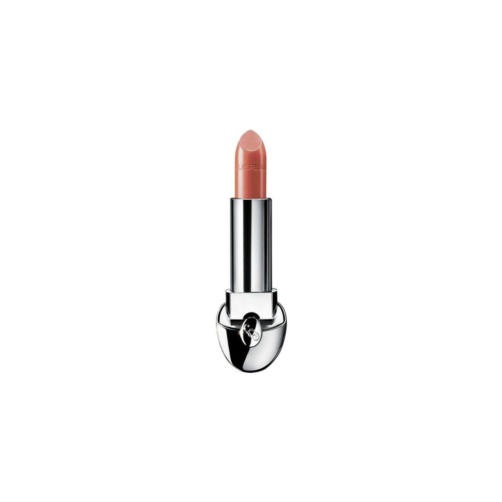Rossetto opaco rosa chiaro. Corpo in metallo argentato con logo del marchio. Scritta "GUERLAIN".