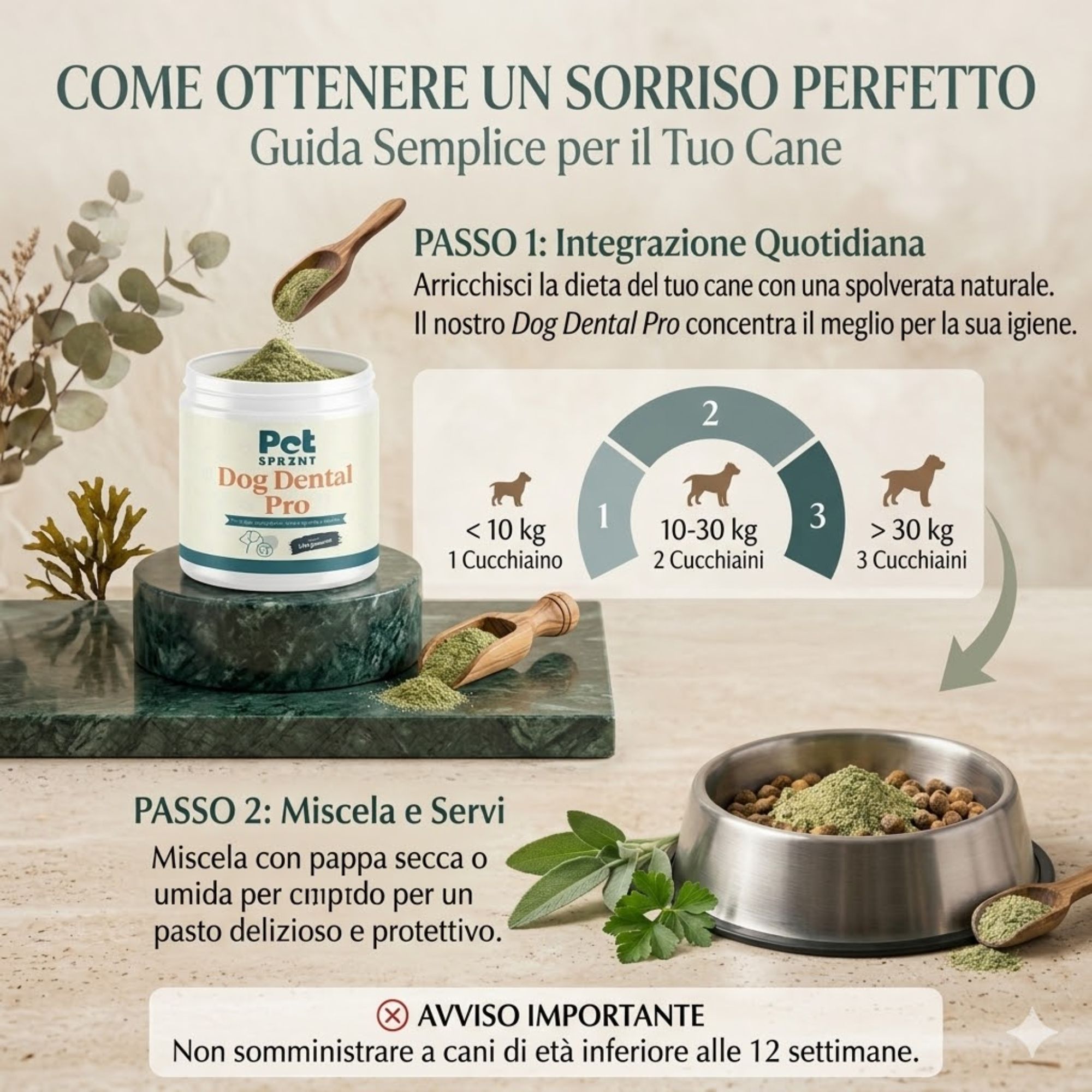 Dog Dental PRO Polvere Pulizia Denti