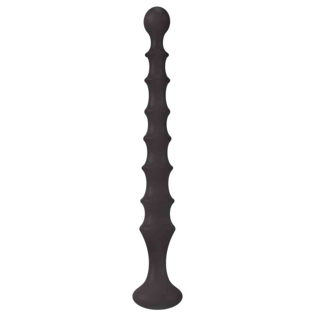 Wand anale grigio scuro. Forma allungata con superficie scanalata, base ampia ed estremità arrotondata. Aspetto strutturato.