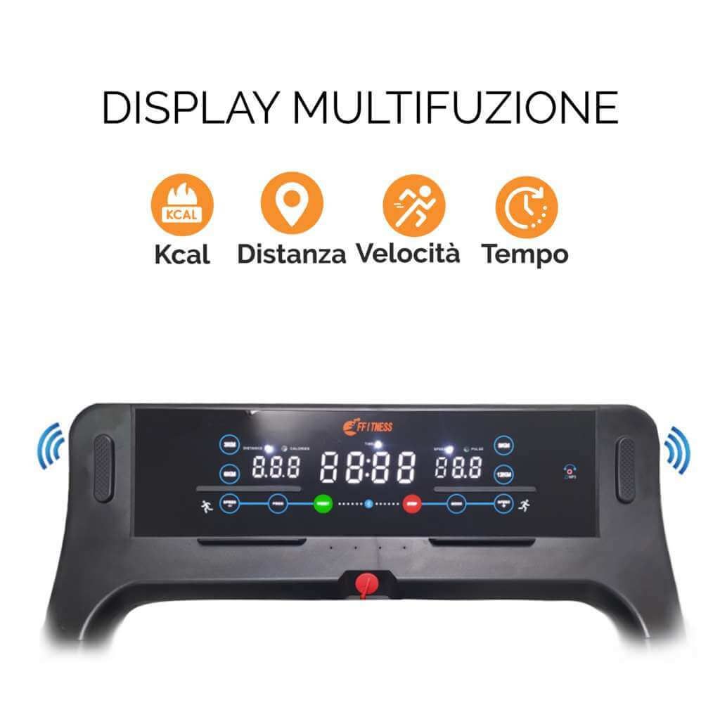 FFitness Tapis Roulant Elettrico 16 km/h salvaspazio FF