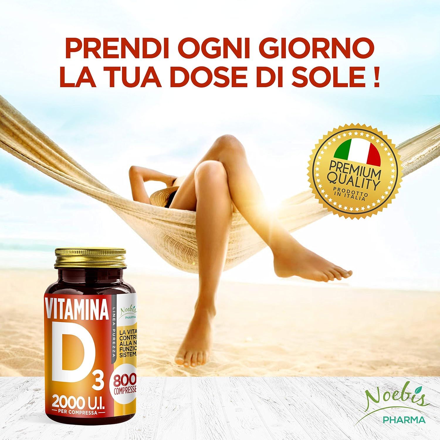Noebis Pharma Vitamina D3 2000 UI - Colecalciferolo