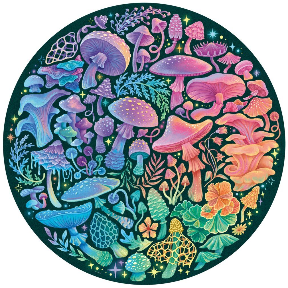 Puzzle da 500 Pezzi - Circle of Colors: Funghi