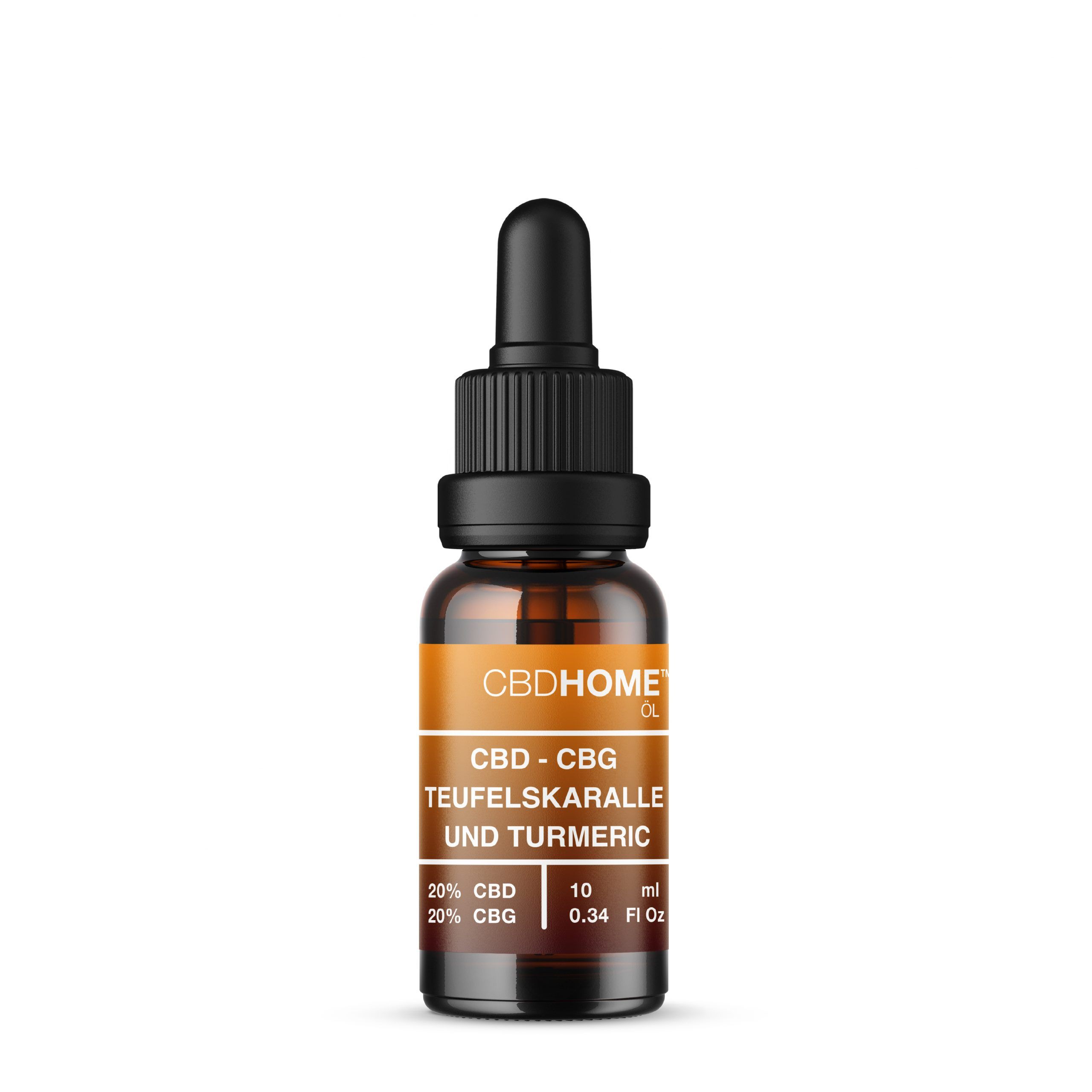CBD HOME – Olio di CBD con CBG, curcuma e artiglio del diavolo – 20% CBD e 20% CBG