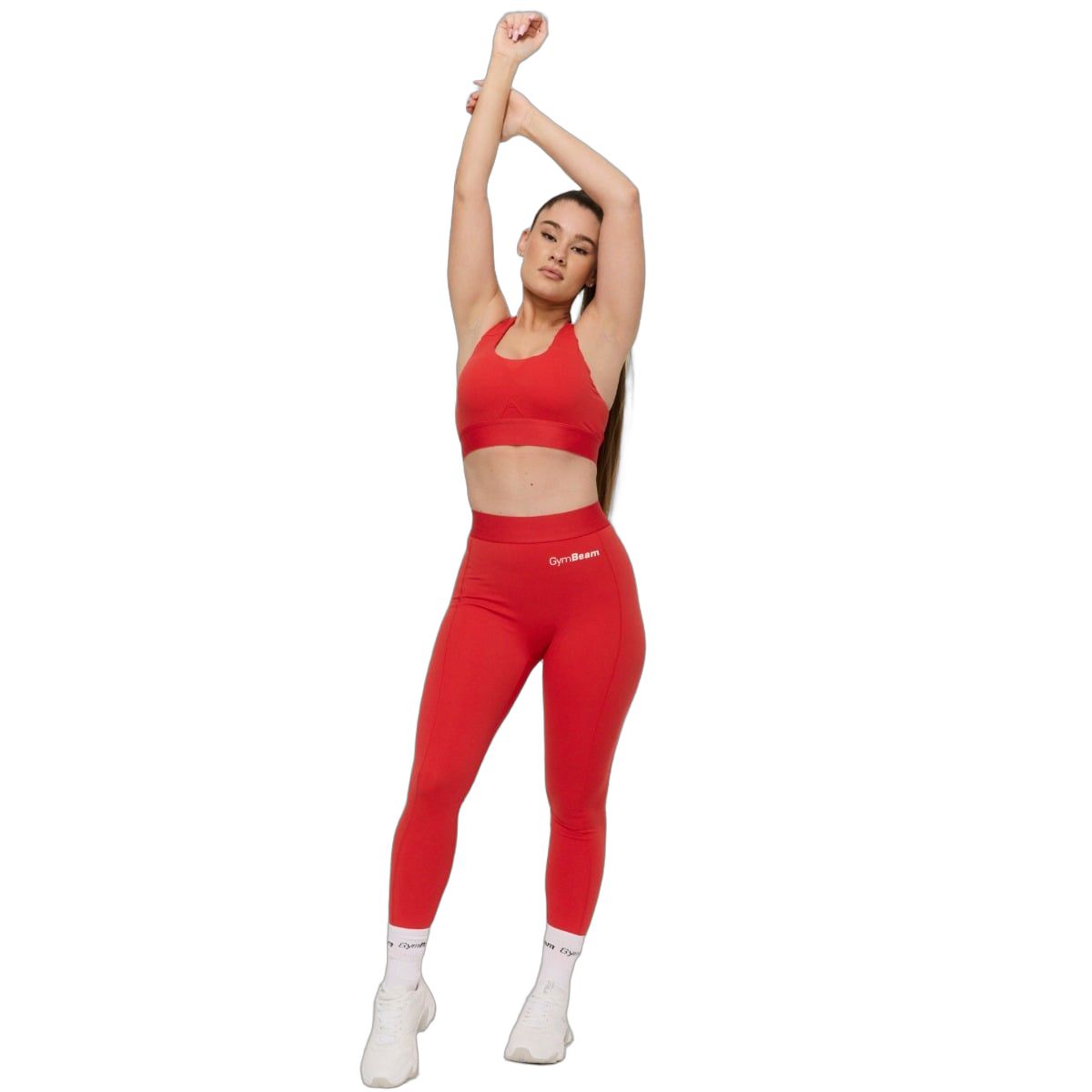 GymBeam Leggings donna Limitless Hot Red a vita alta