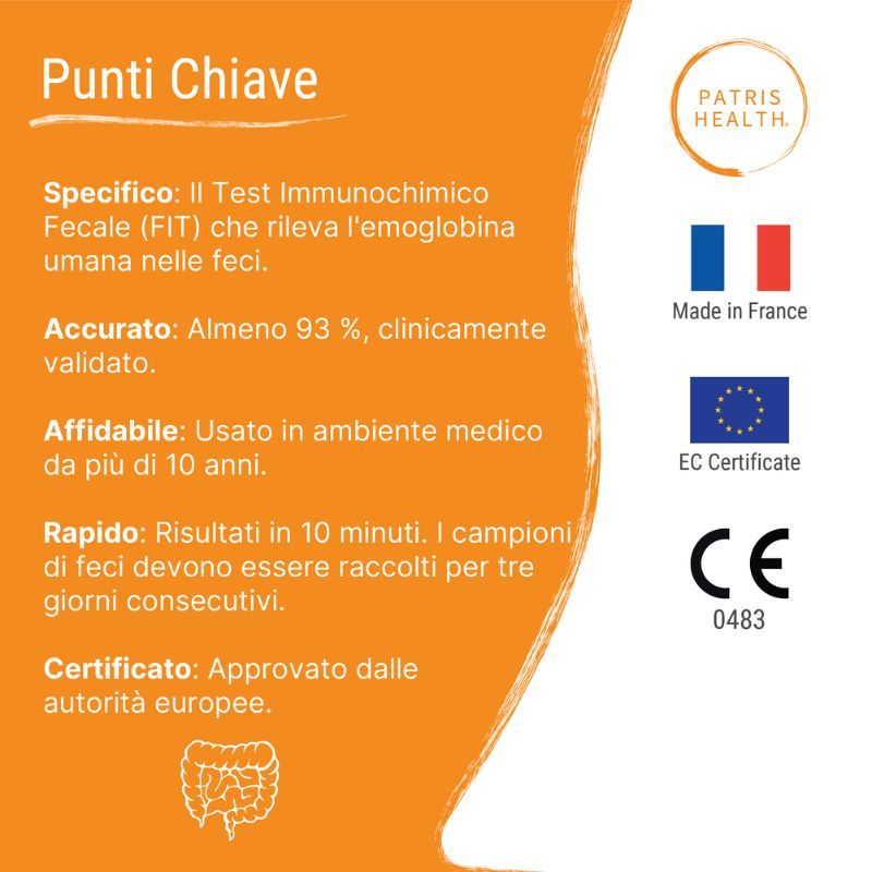 Test del Sangue Occulto nelle Feci Patris Health®