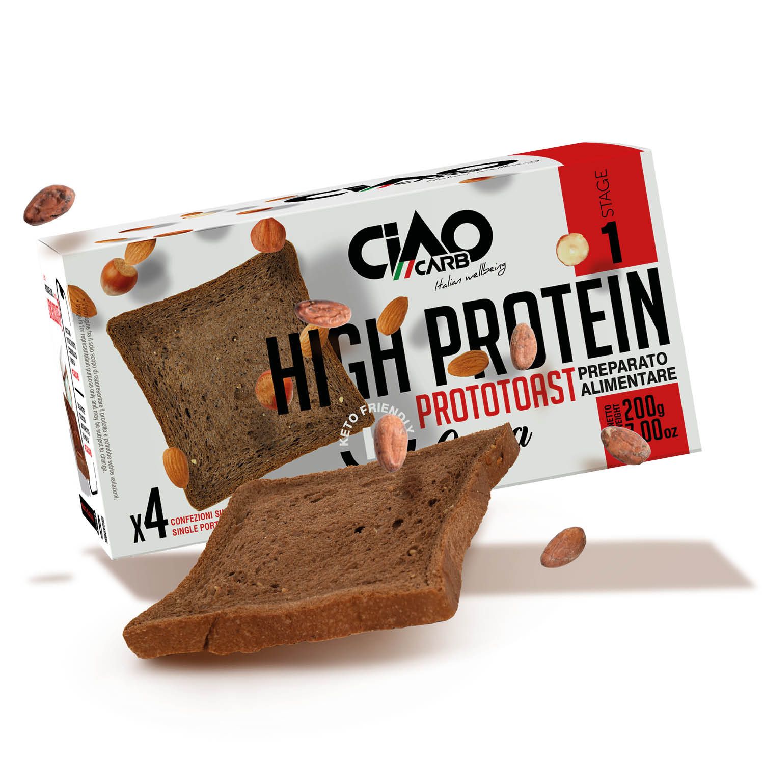 CIAOCARB   Prototoast Cacao   Protein Line