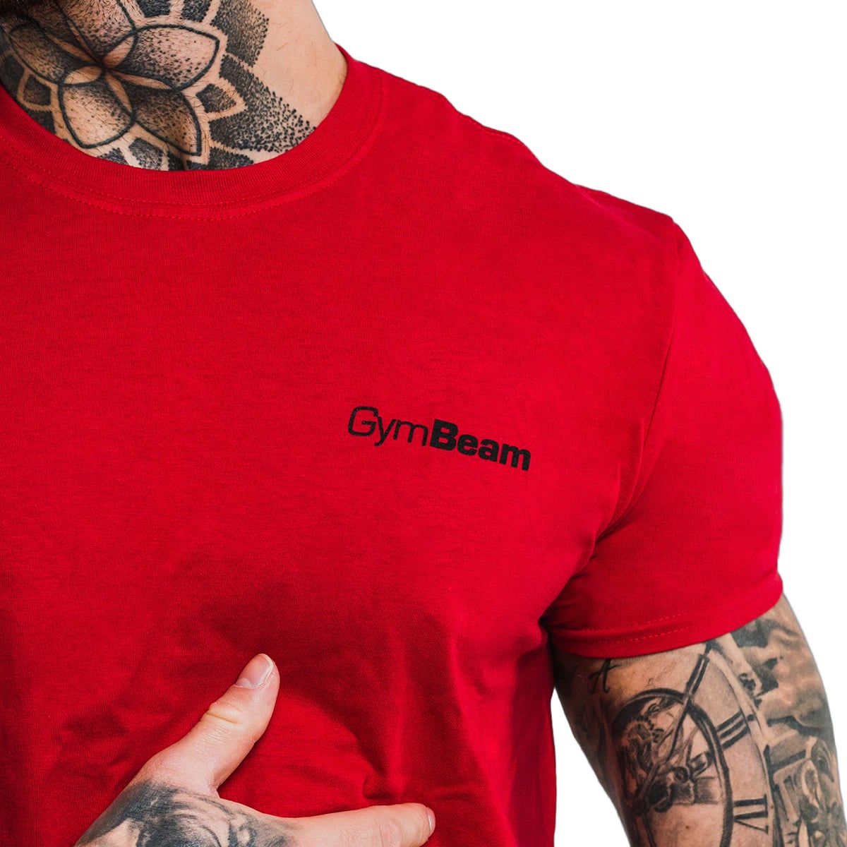 GymBeam T-shirt uomo Basic Cherry Red regular