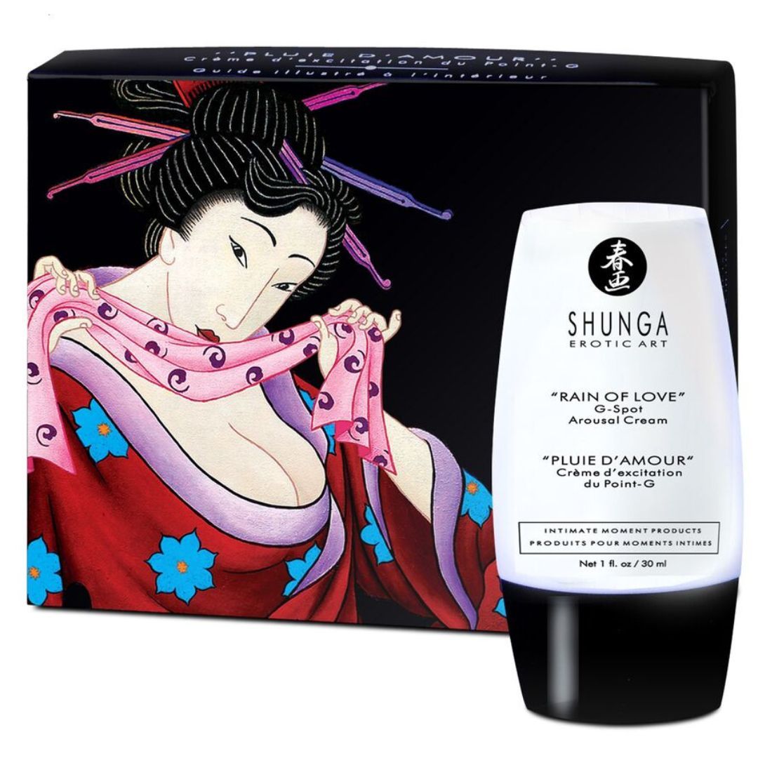 Prodotto e confezione. Scatola nera con illustrazione di geisha. Tubo con nome del prodotto e logo.