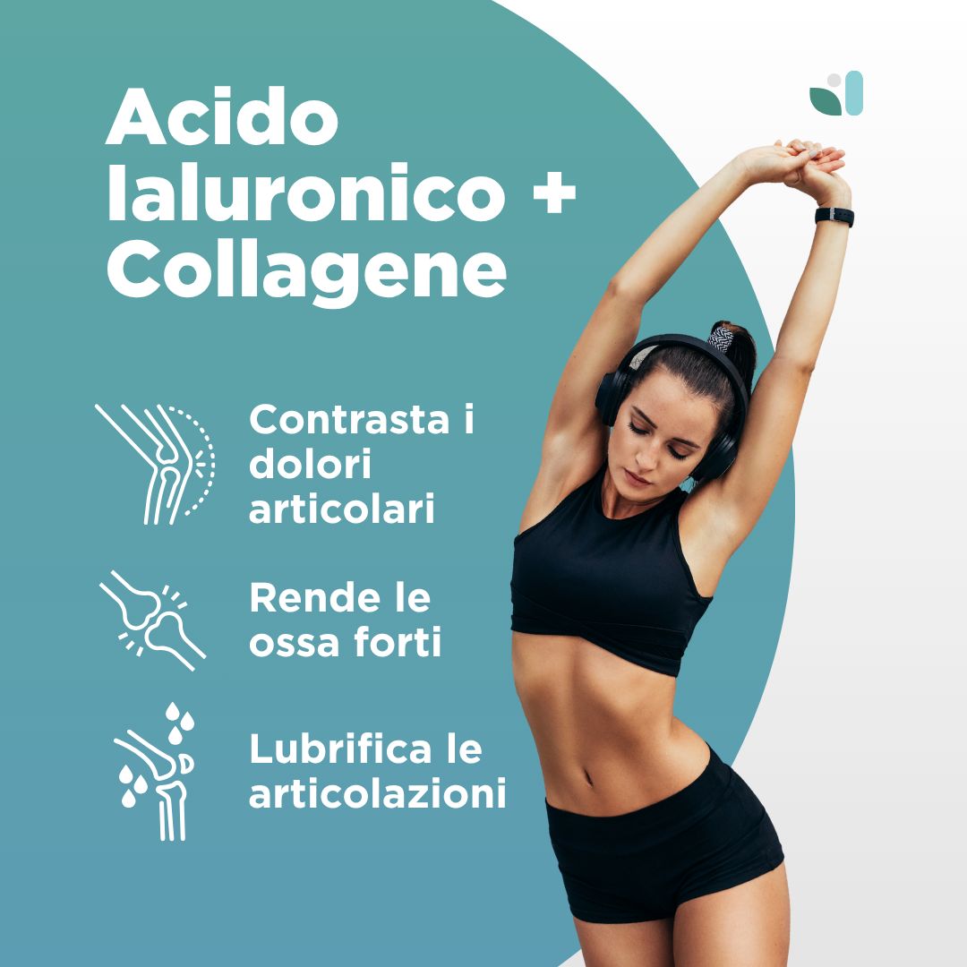 WESALYS® Acido Ialuronico + Collagene - Integratore alimentare per la Pelle e Articolazioni