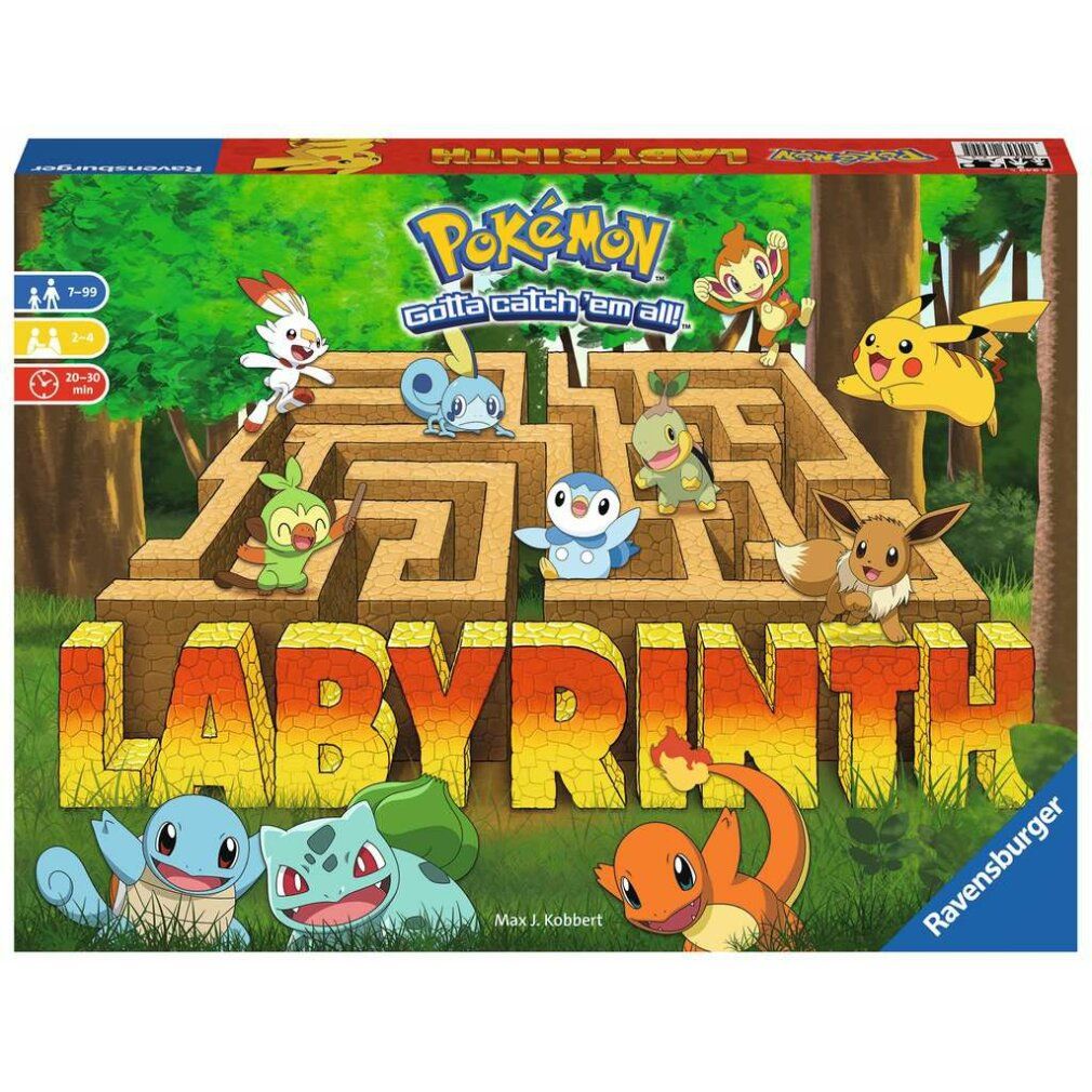 Ravensburger The Crazy Labyrinth - #128  #147 Pokémon, gioco da tavolo