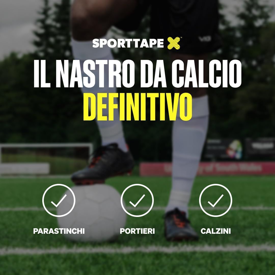 SPORTTAPE Bendaggio Autoadesivo - 5 cm x 4,5 m Bianco