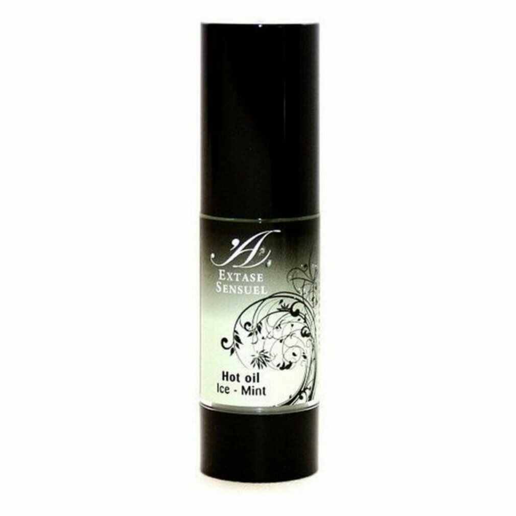Extase Sensuel Hot Oil Ice Mint flacone nero.