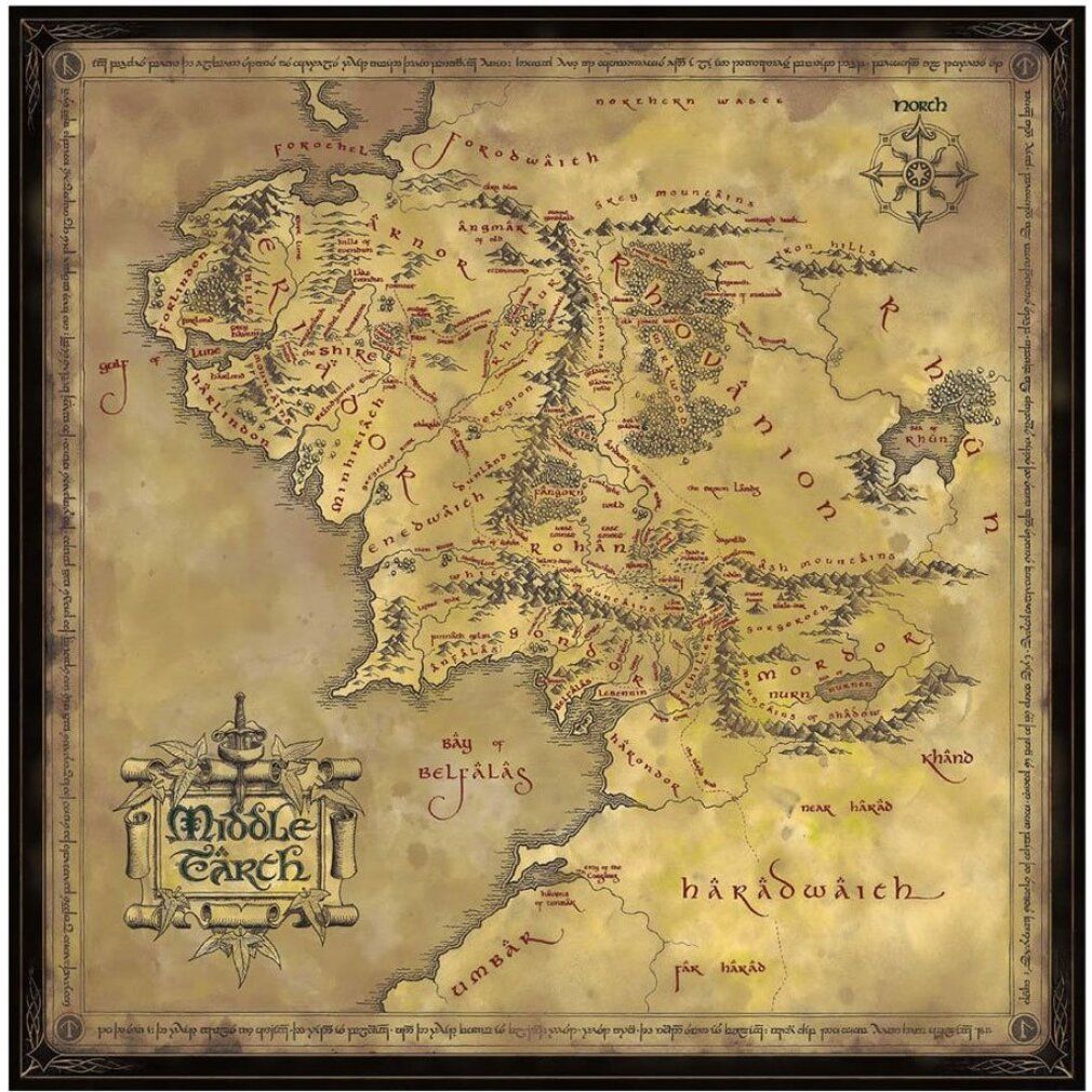 Puzzle del Signore degli Anelli Terra di Mezzo (1000 pezzi)