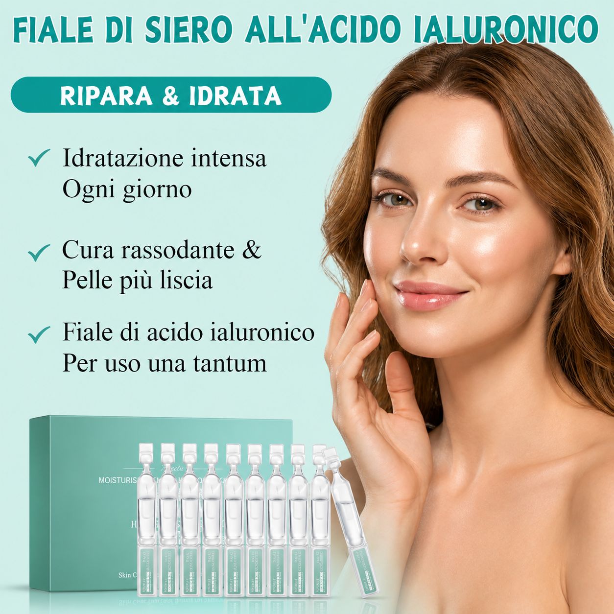 SUMMISHI Fiale Siero Viso all’Acido Ialuronico