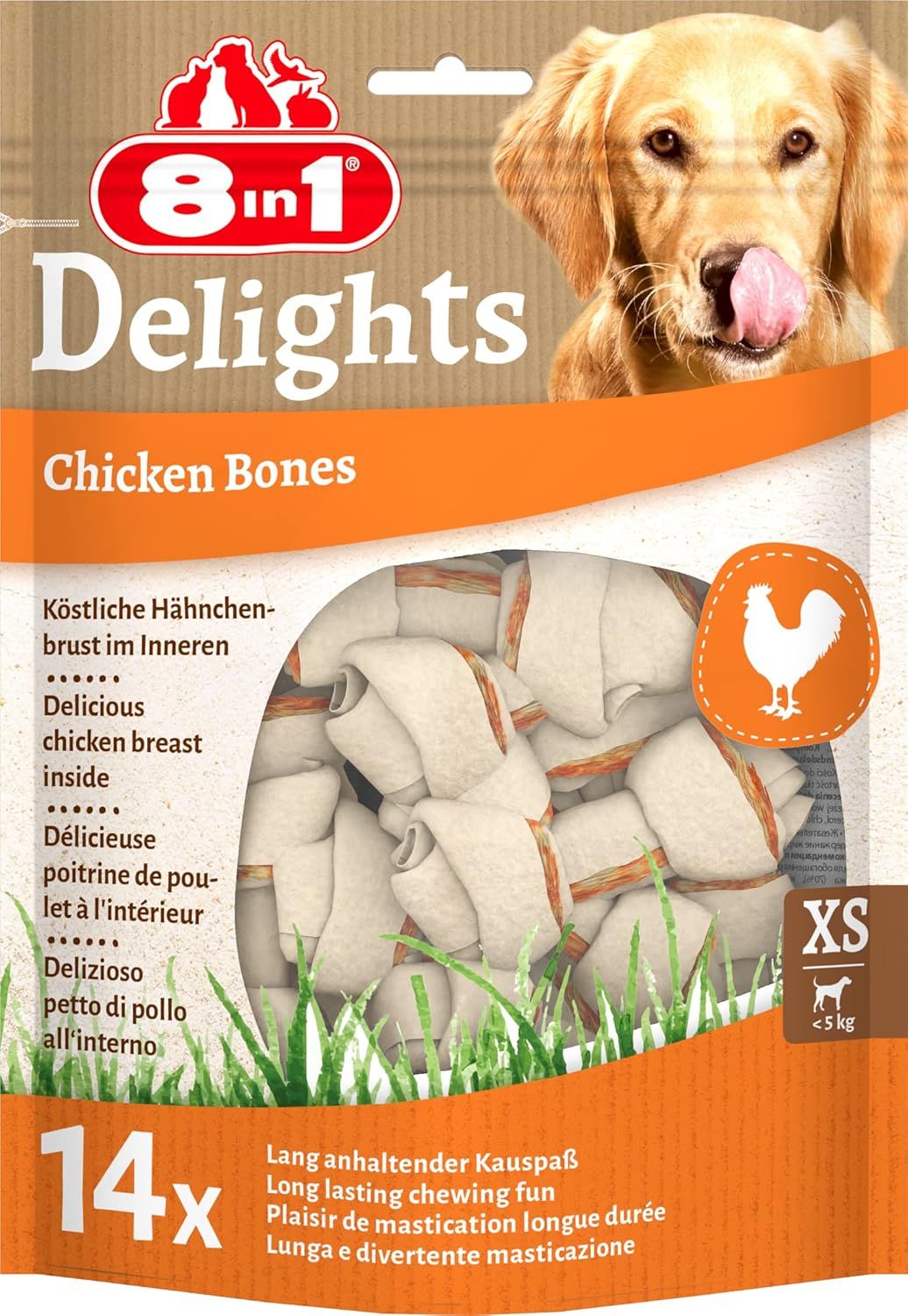 8in1 Delights Ossa al Pollo XS