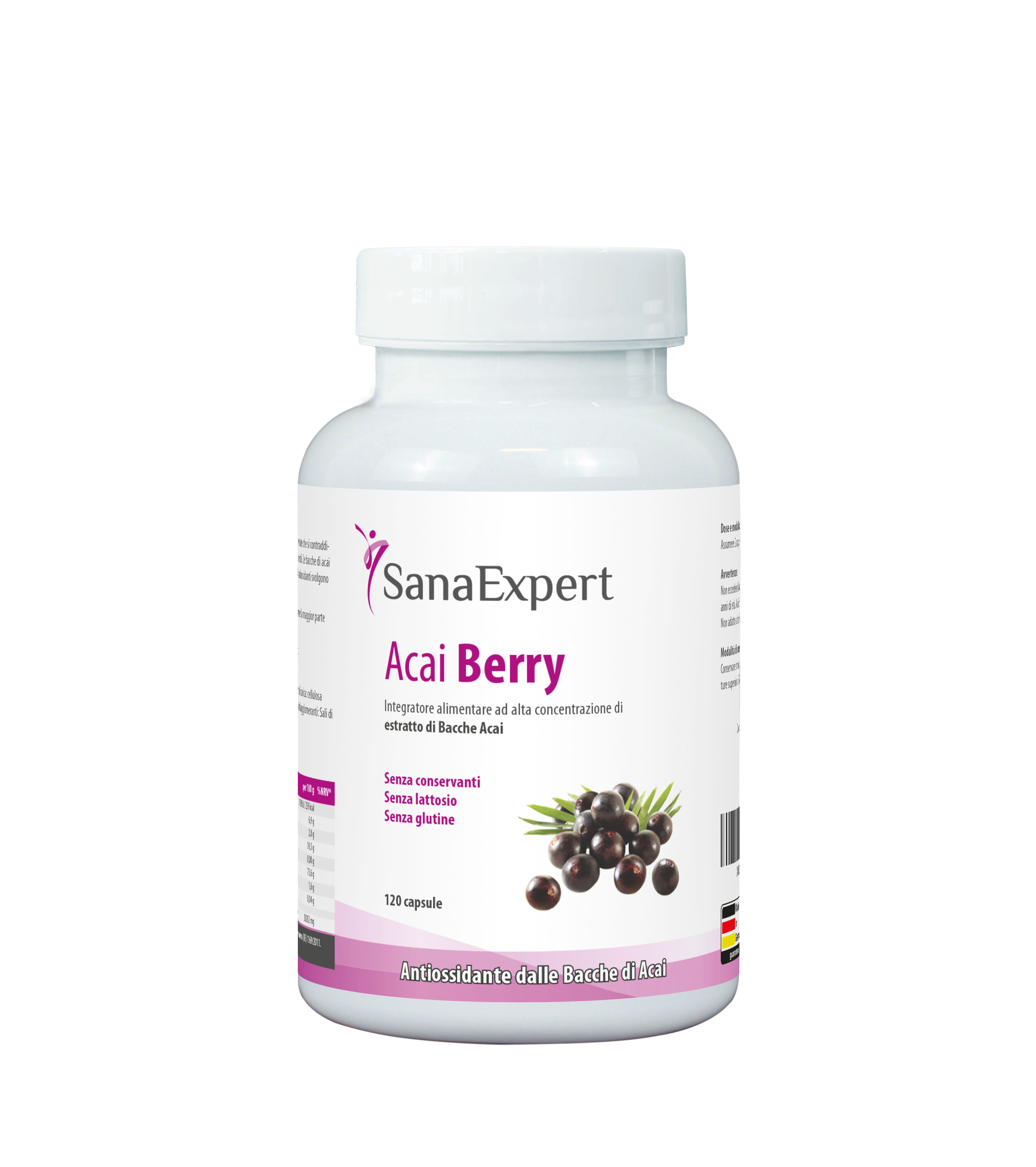 SanaExpert Acai Berry – con estratto altamente concentrato di bacche di açai provenienti