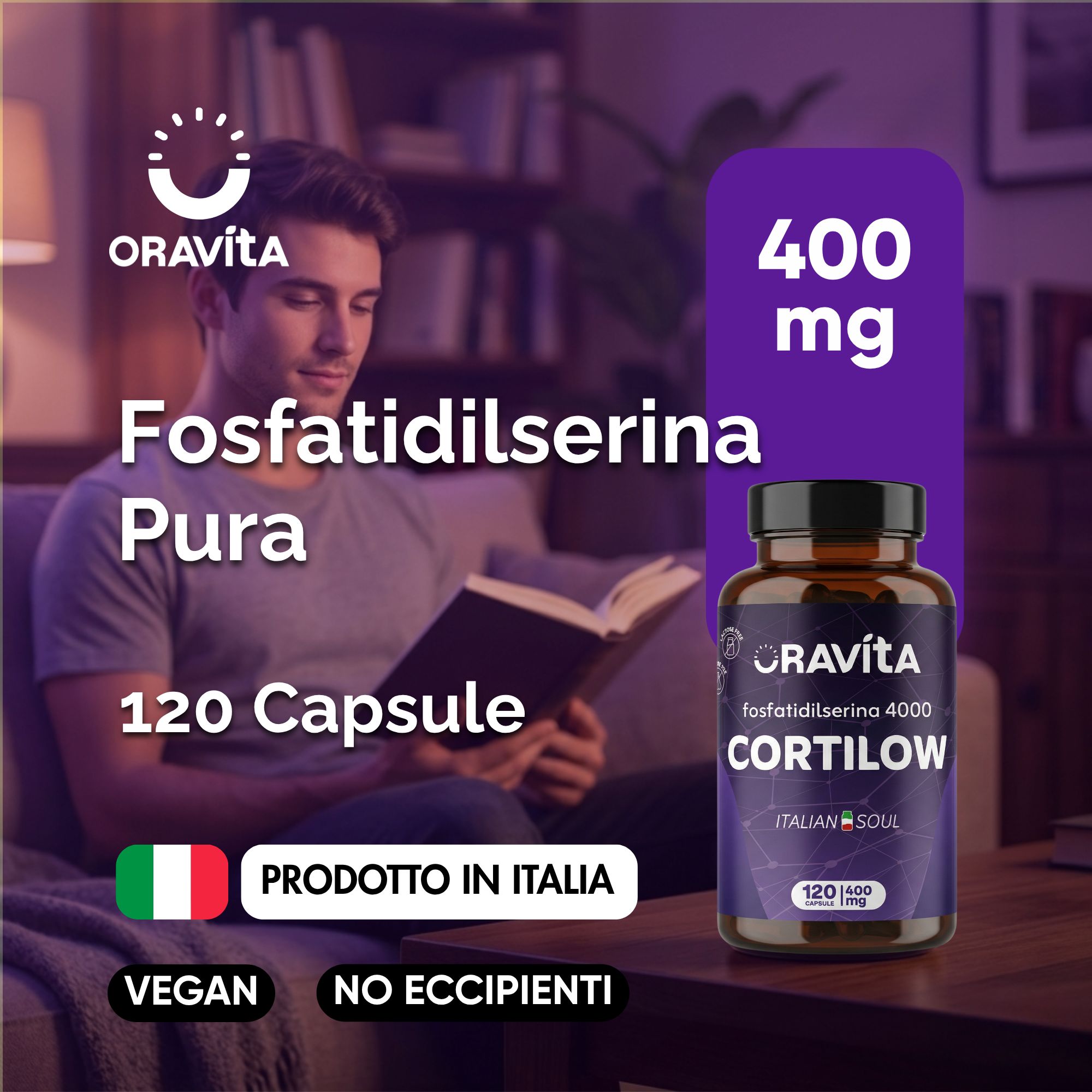 Oravita Cortilow Fosfatidilserina 400mg Cortisolo