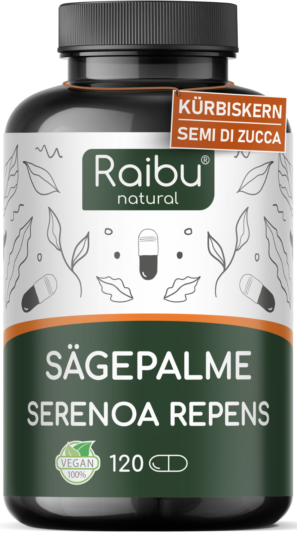 Serenoa Repens Capsule Alto Dosaggio - RAIBU
