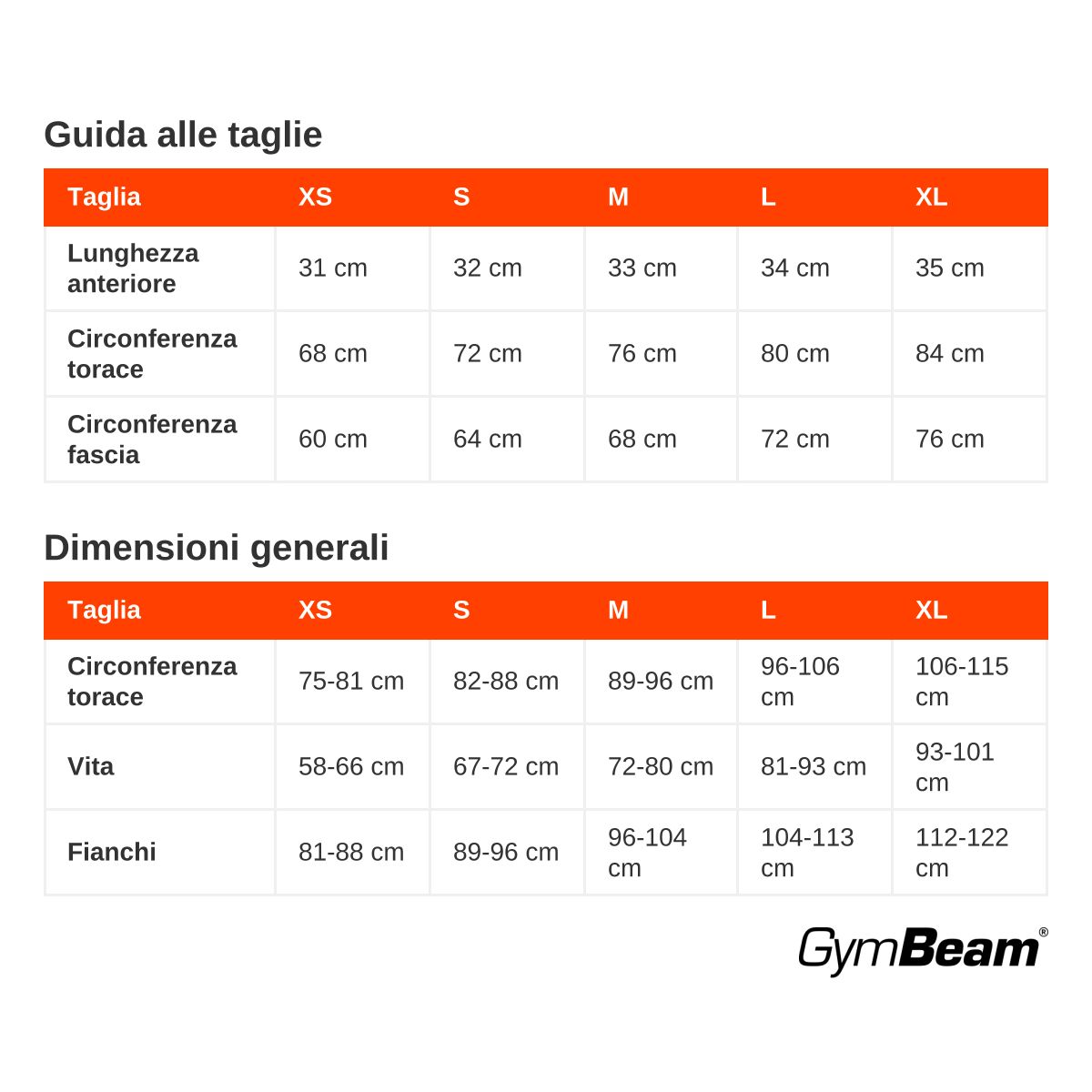 GymBeam Reggiseno sportivo donna Limitless Orange con spalline regolabili