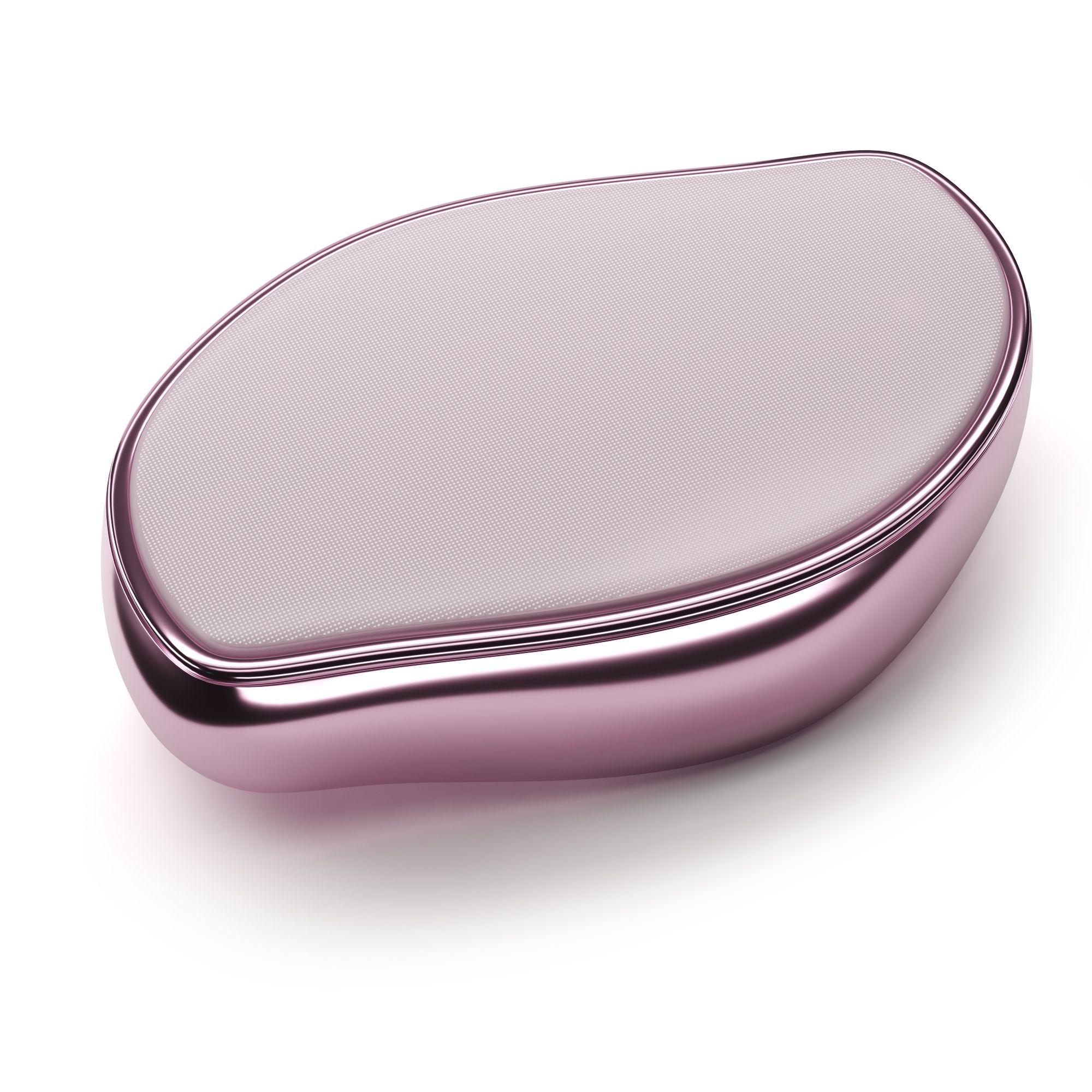 Rasoio AILORIA GLISSETTE rosa. Forma ovale, superficie lucida. Un lato chiaro, l'altro rosa.