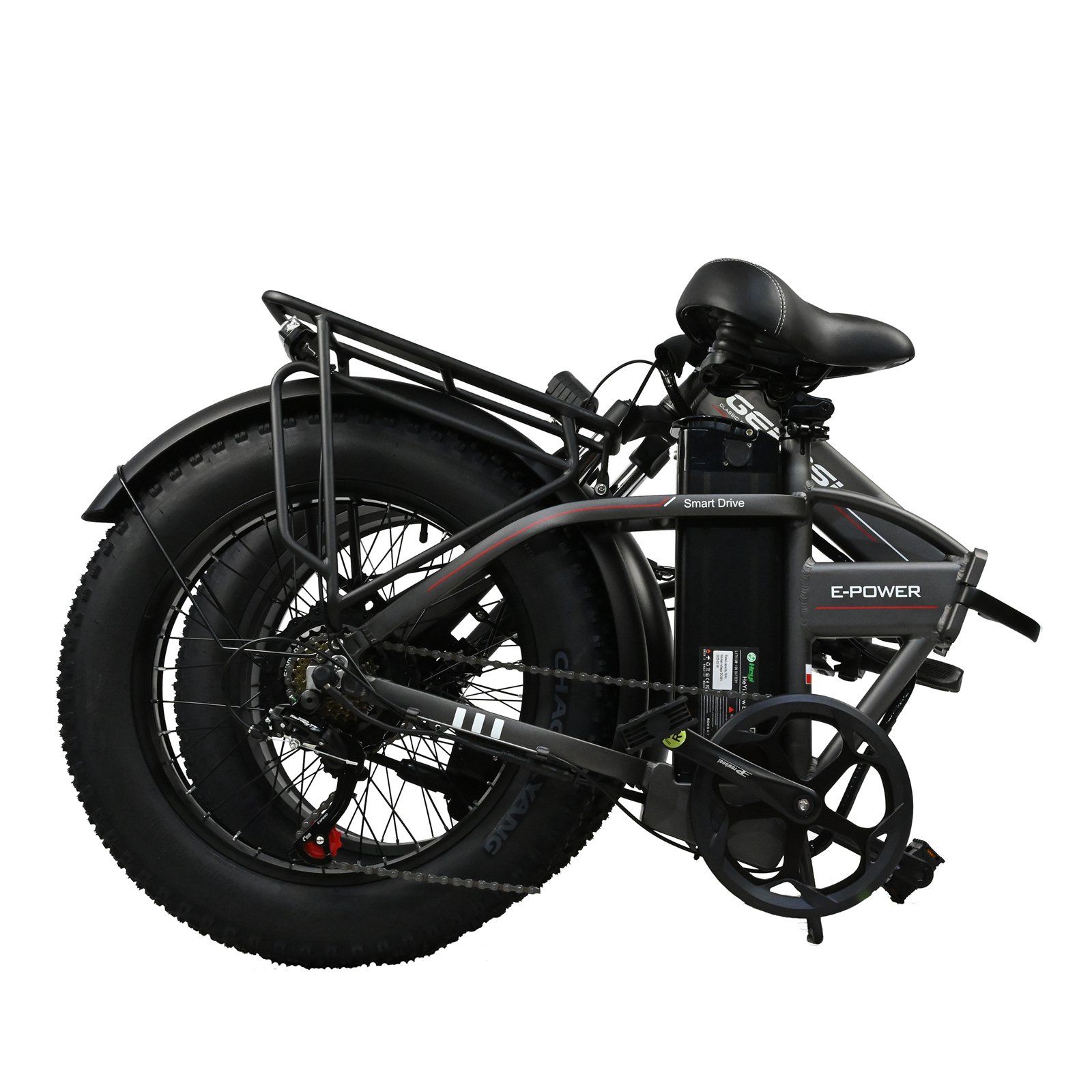 BAOLUJIE DZ2002 Bicicletta elettrica per adulti, batteria rimovibile da 48 V 16 Ah