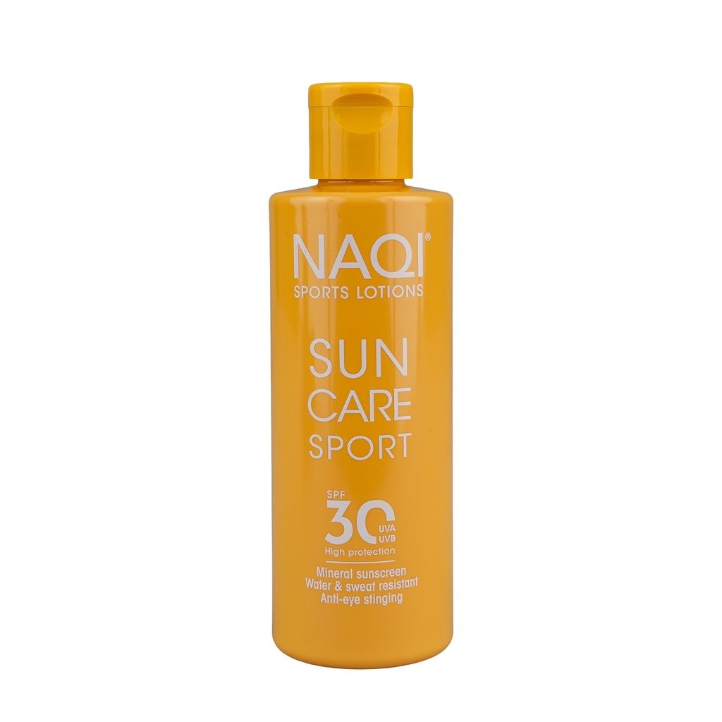 NAQI Sun Care Sport Protezione solare SPF 30 flacone.