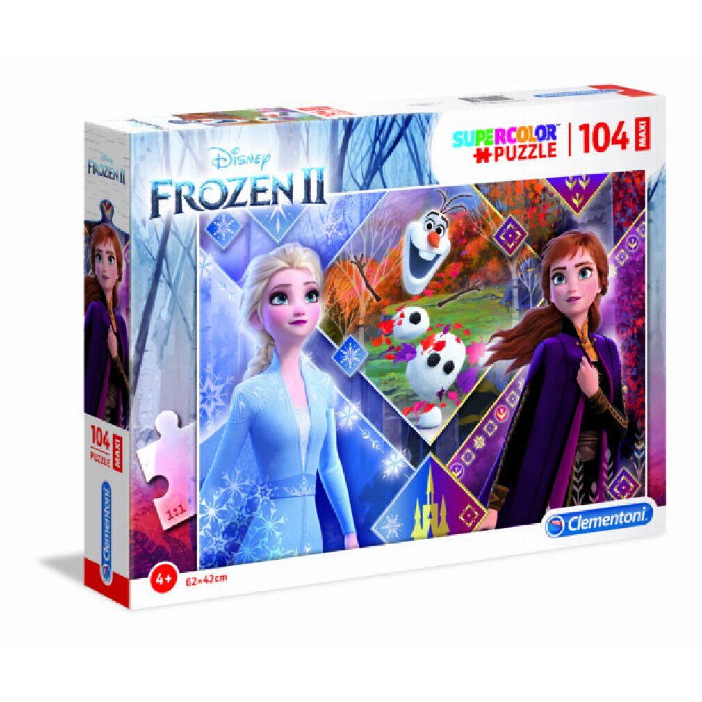 clementoni Regno di ghiaccio Puzzle 2 maxi 104 pezzi