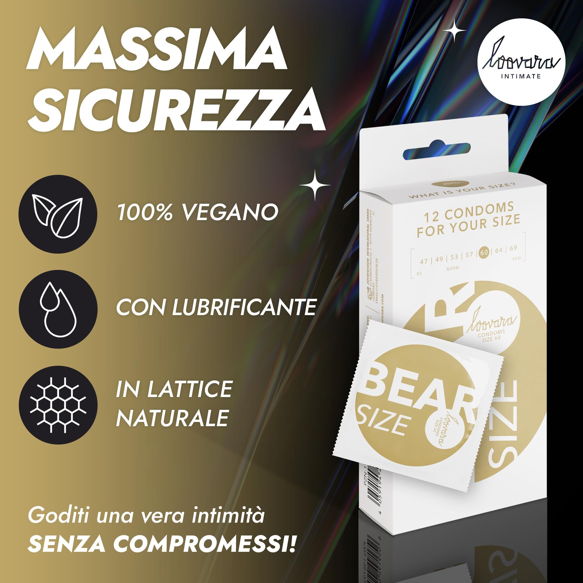 Preservativi Loovara: Scopri la tua taglia, guida alla misurazione.
