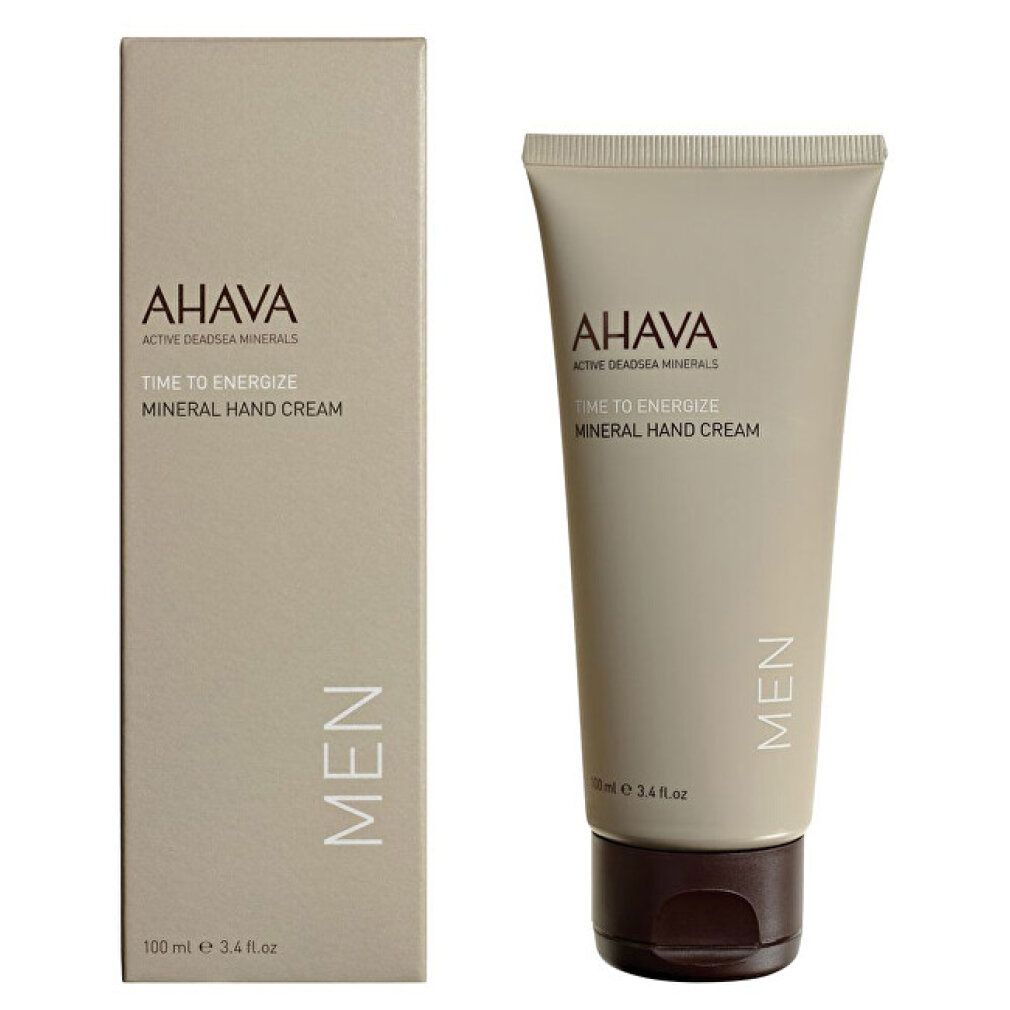 Tubo e scatola di crema mani Ahava Men