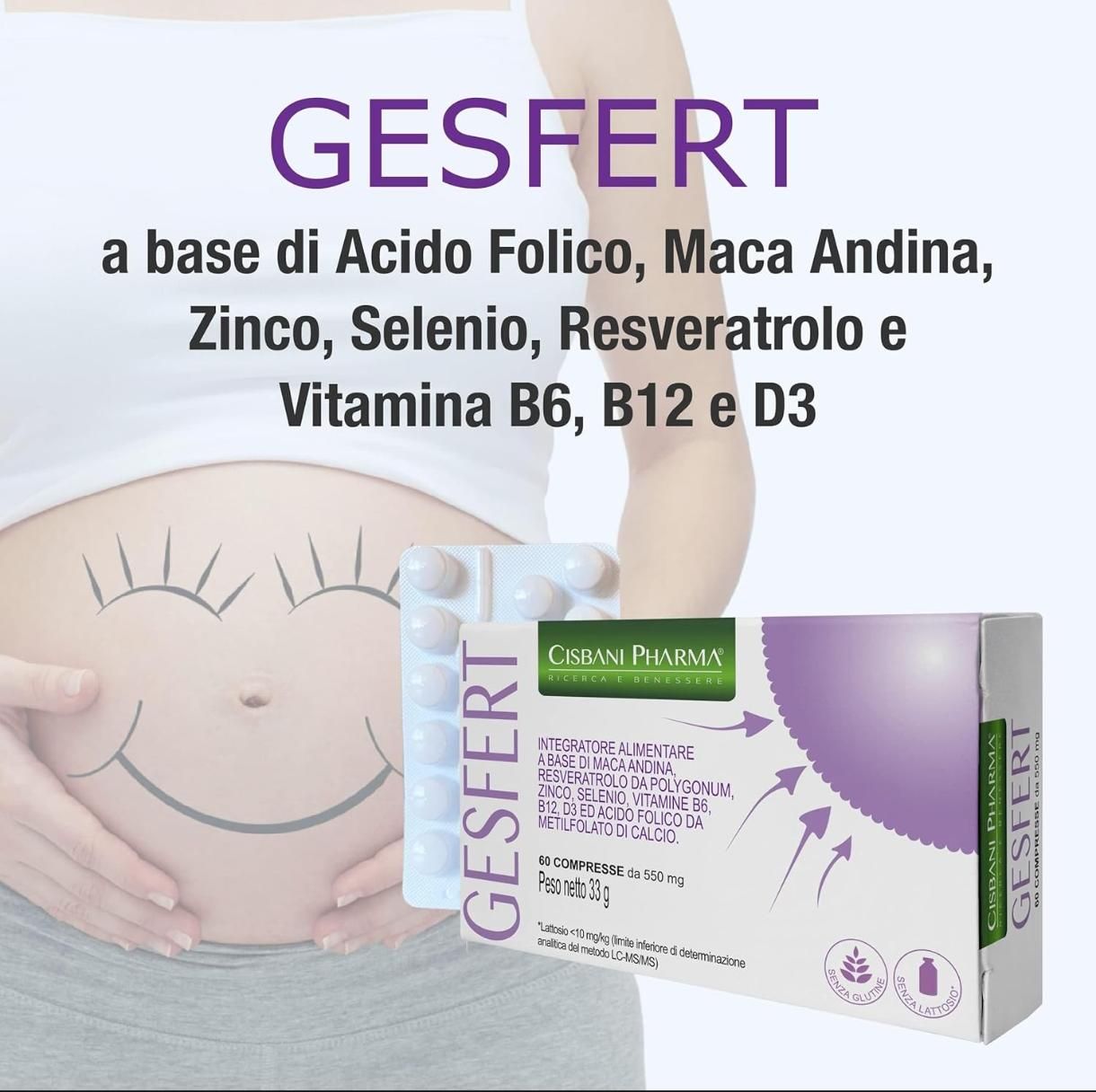 Cisbani Pharma Gesfert - compresse - Integratore per la fertilità femminile