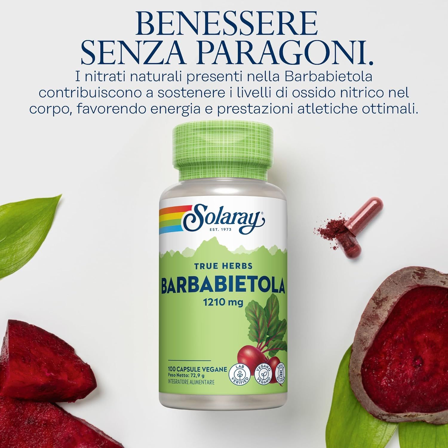 Solaray Capsule di Barbabietola Rossa