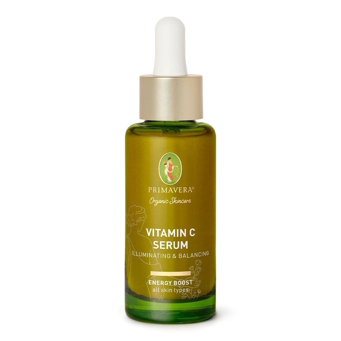 Primavera Organic Skincare Siero alla Vitamina C Illuminante e Riequilibrante Energia Boost