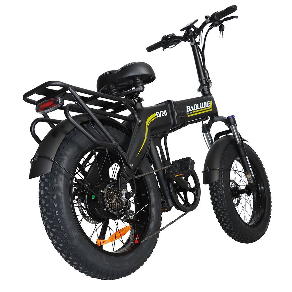 BAOLUJIE D7 Bicicletta elettrica pieghevole, batteria da 48 V 16 Ah