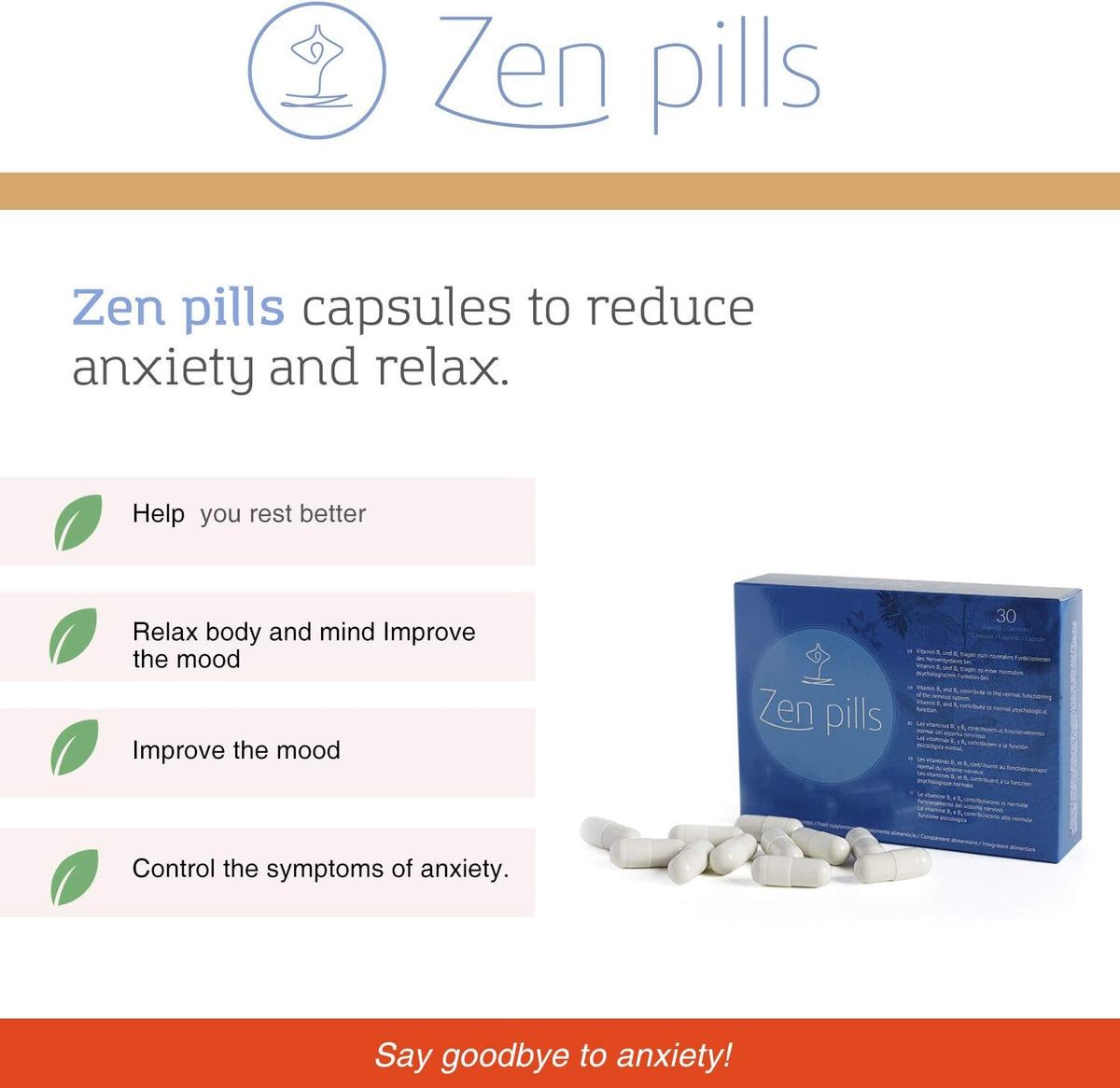 500Cosmetics Zen Pills Capsule anti-stress naturali