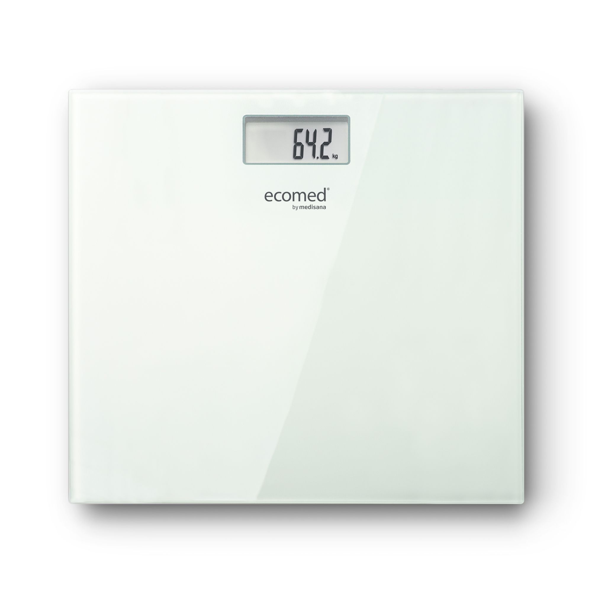 ecomed PS-72E Bilancia pesapersone digitale, bilancia da bagno in vetro