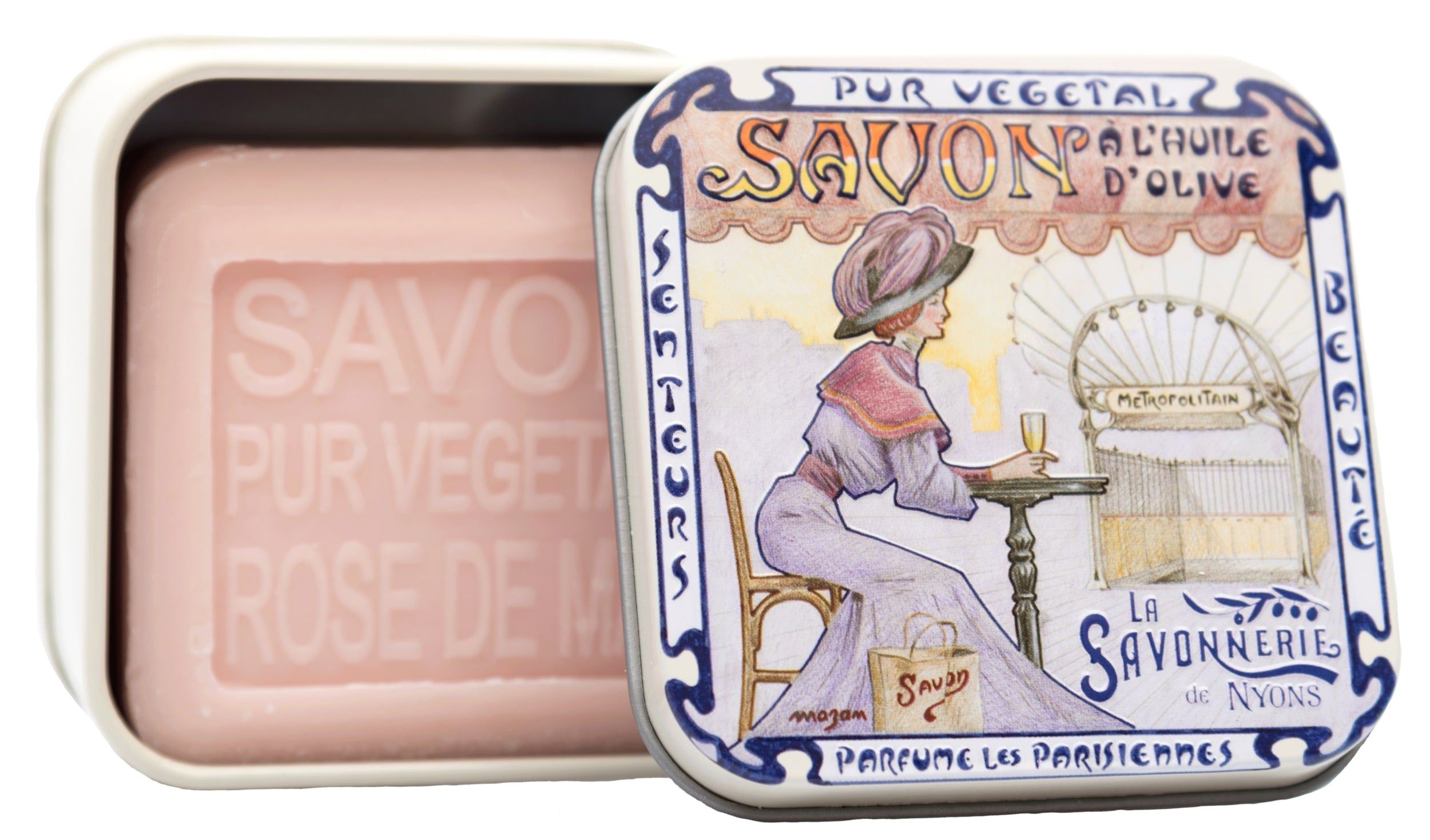 La Savonnerie de Nyons - Scatola di sapone in metallo "Metro"