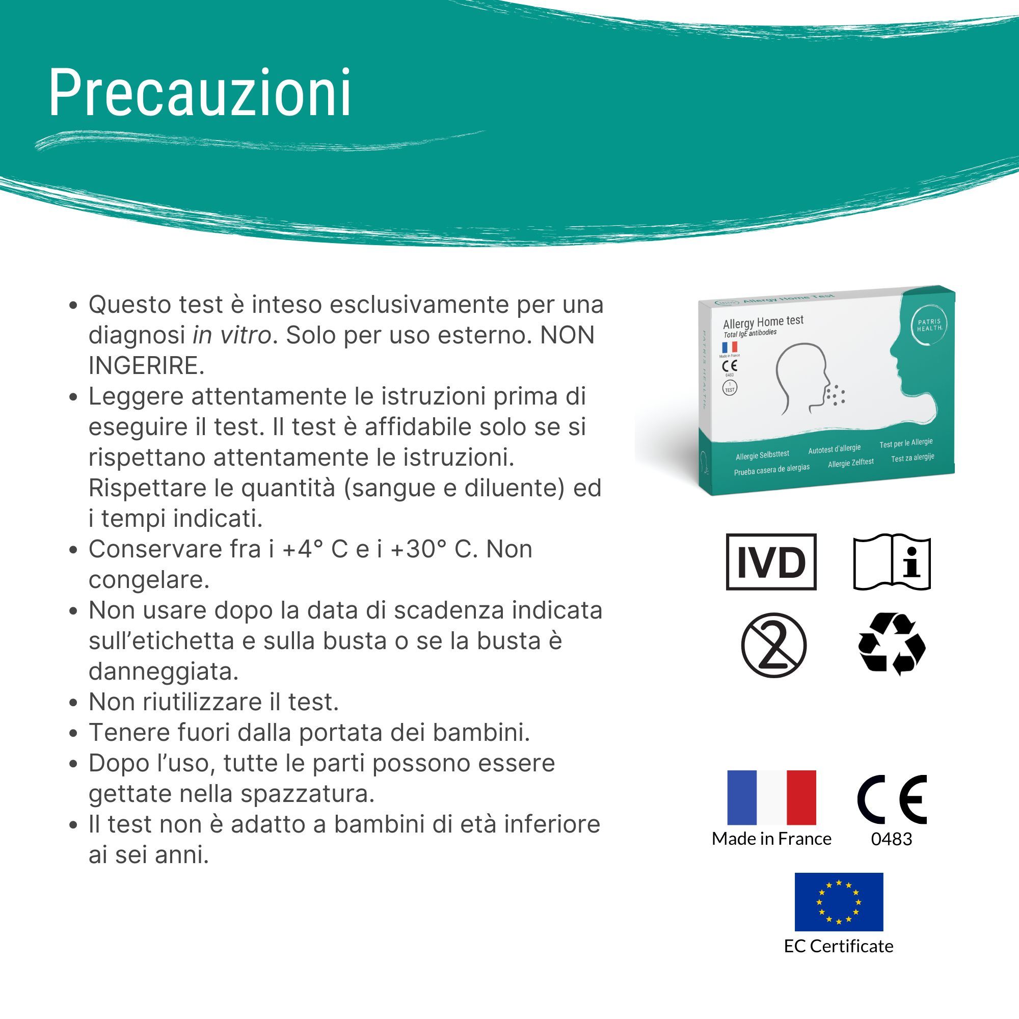 Test per le Allergie (IgE) Patris Health®