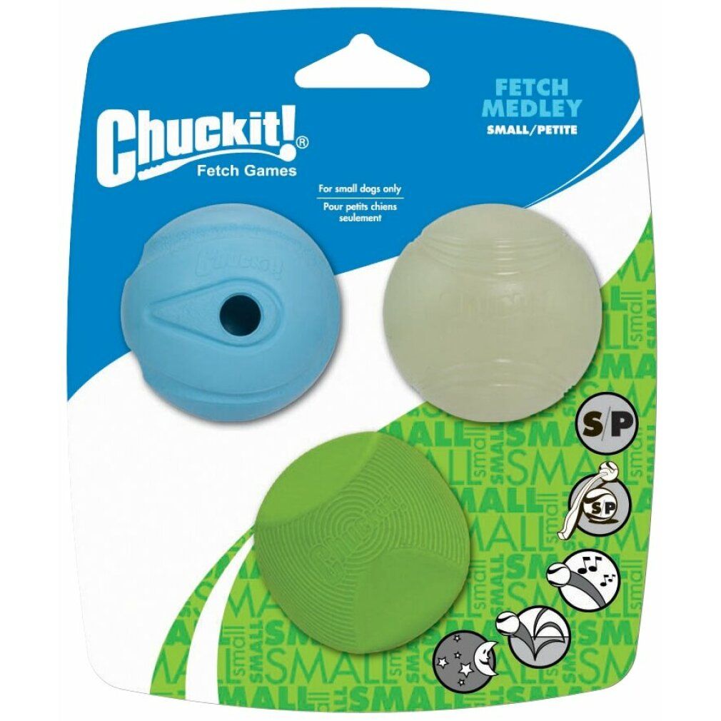 Chuckit Fetch Medley s 5 cm 3 Pack