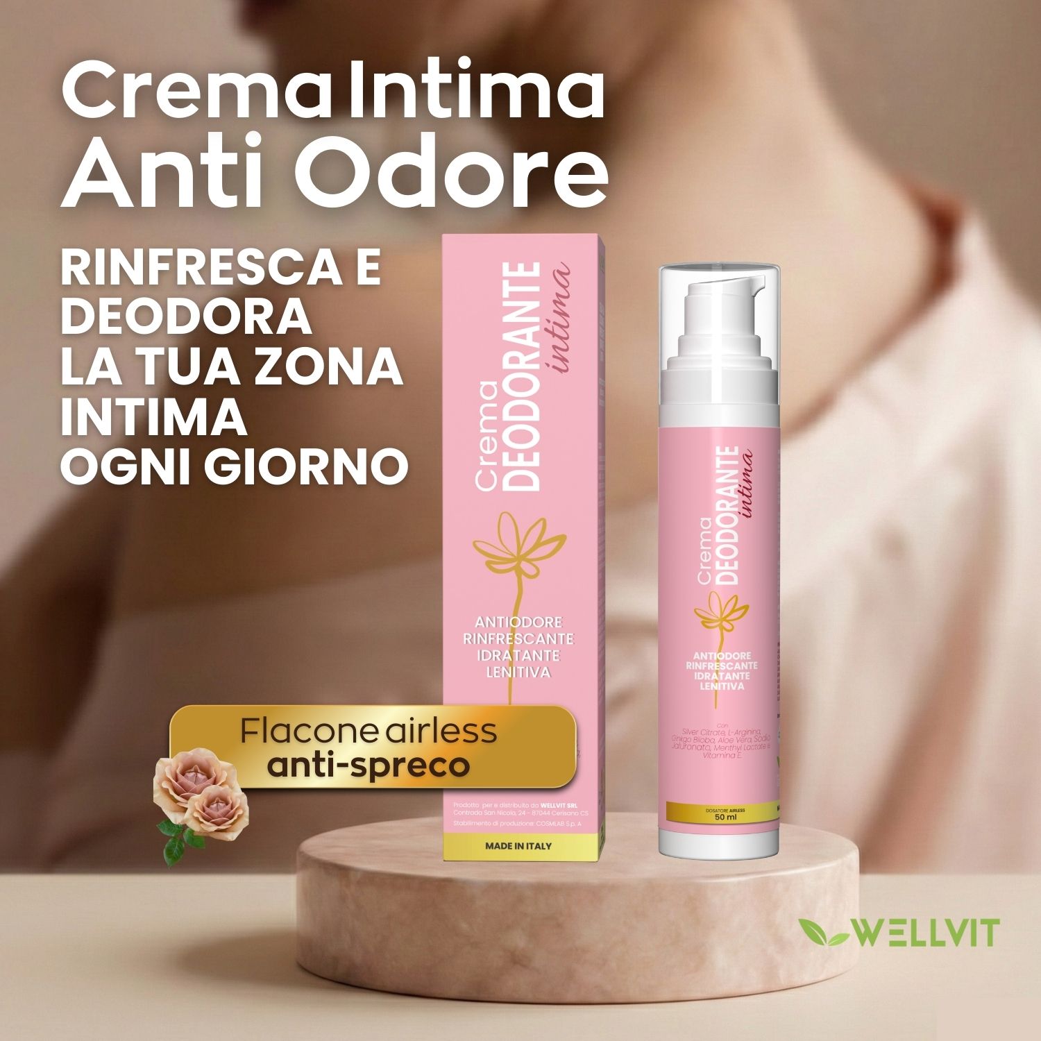 Wellvit | Crema Antiodore Intima Femminile