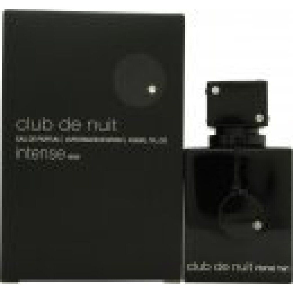 Flacone e confezione neri. Scritta: Club de Nuit Intense Man. Eau de Parfum.