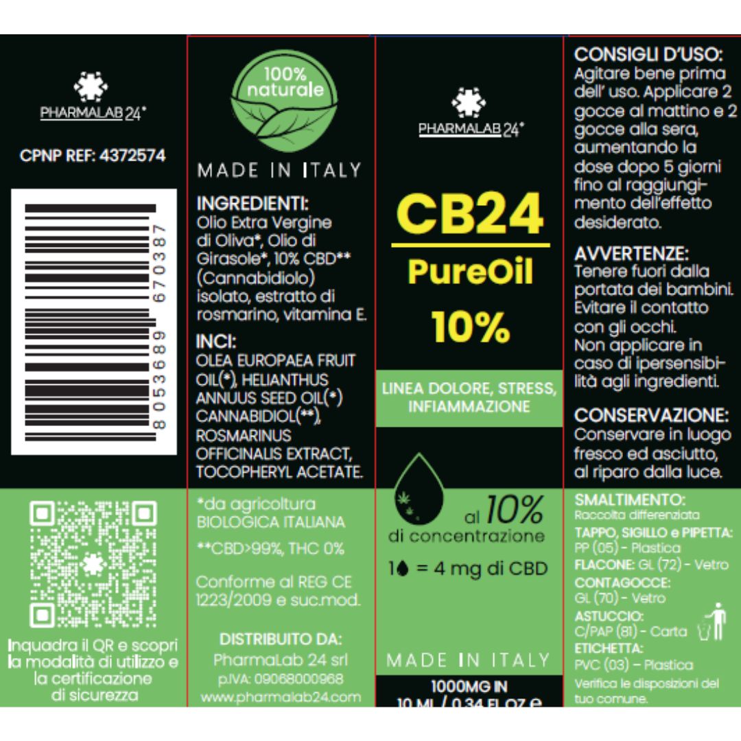 Pharmalab24 CB24 Pure Oil 10%