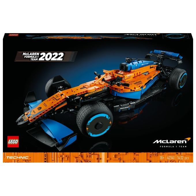 LEGO Technic 42141 Monoposto McLaren Formula 1 2022, Auto Replica F1, Set per Adulti Macchina da Co