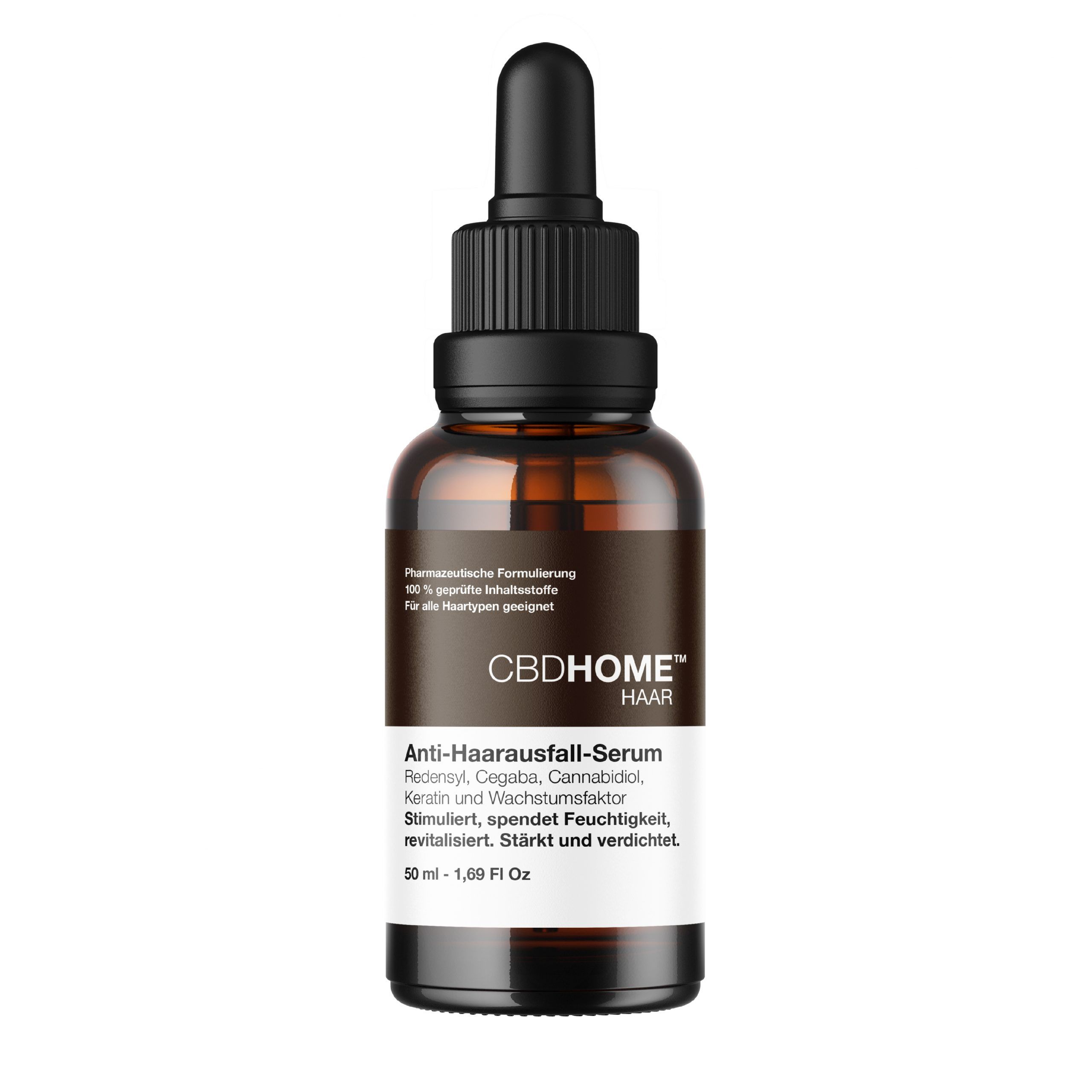 CBD HOME – Siero anticaduta per capelli con CBD, Redensyl e cheratina – 1% CBD