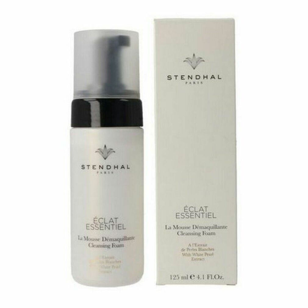Flacone e confezione. Testo: Stendhal, Éclat Essentiel, La Mousse Demaquillante, Cleansing Foam. 125 ml.