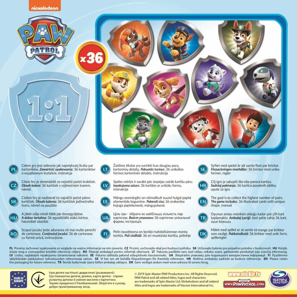 trefl Pexeso Paw Patrol