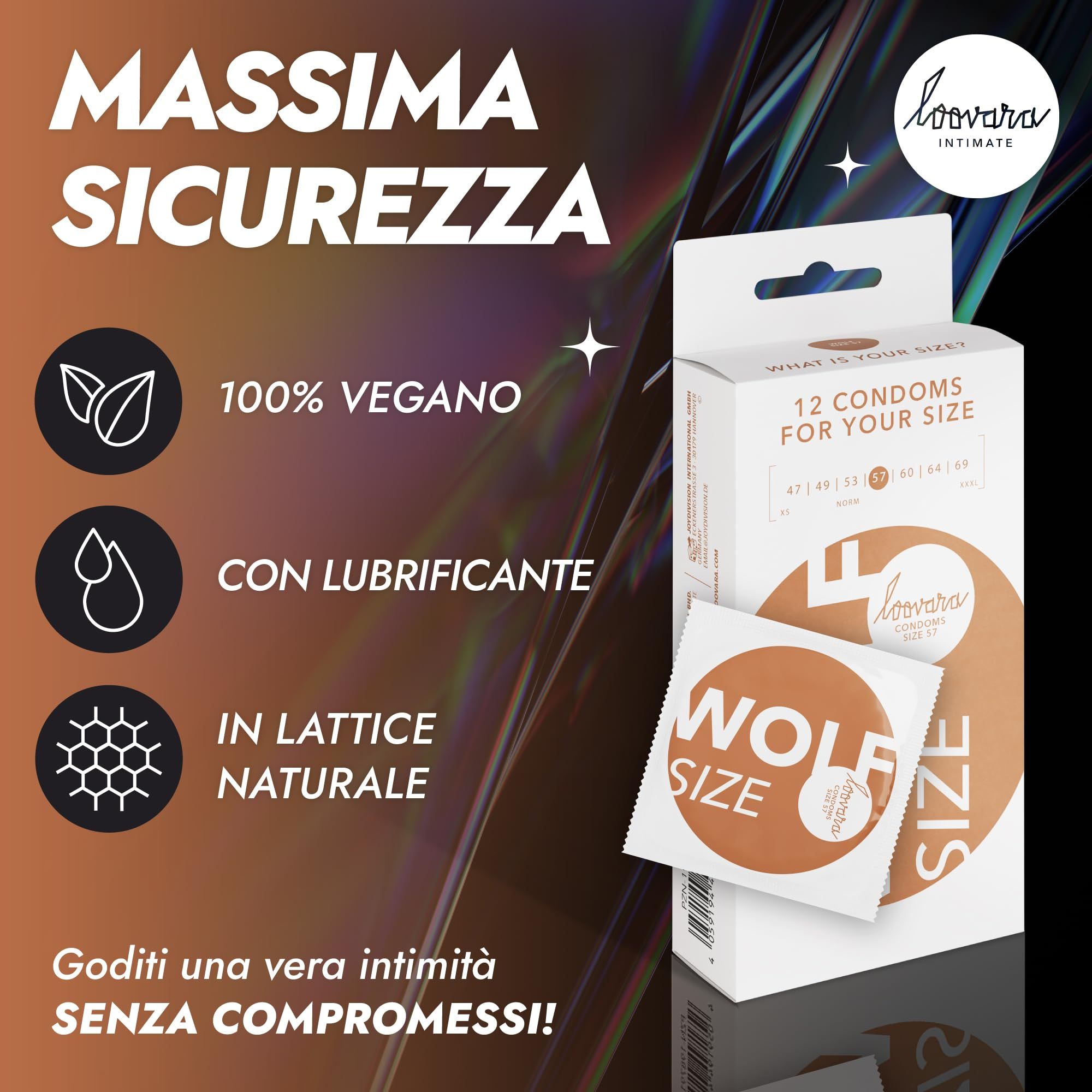 Preservativi Loovara: Massima sicurezza, 100% vegan, con lubrificante, in lattice naturale.