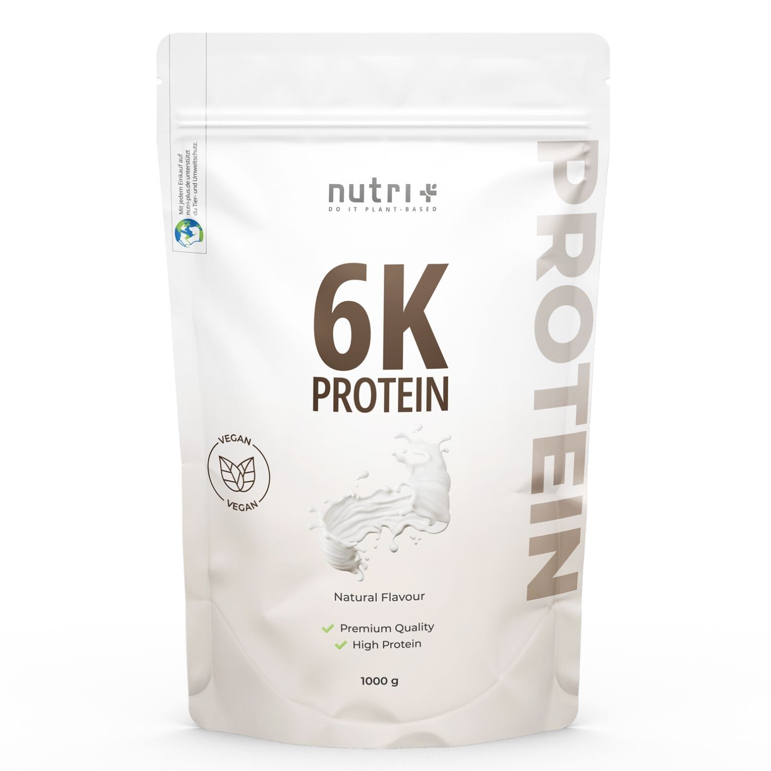 Nutri+ 6K Polvere di Proteine 1kg - Frullato di Proteine senza Whey